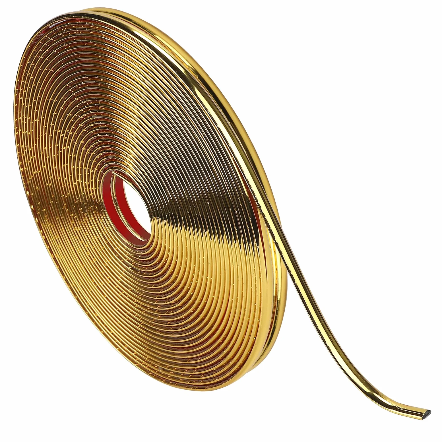 efuturetime 20m Moldura Autoadhesiva Flexible Oro, 8mm de Ancho, Molduras Lustroso Estrecha Decorativas Pared, para Bordes de Azulejos, Bordes de Marcos de Cuadros, Bordes de Armarios | Estrecho, brillante, listón decorativo para bordes de azulejos, borde