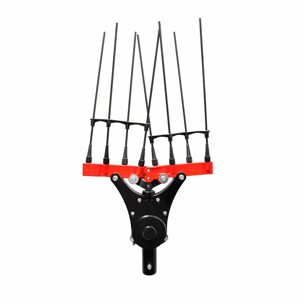 Kawapower Accesorio Vareador Peine 8 Varillas, Con Más 2 Varillas De Recambio, Acomplamiento Cuadrado 8MM
