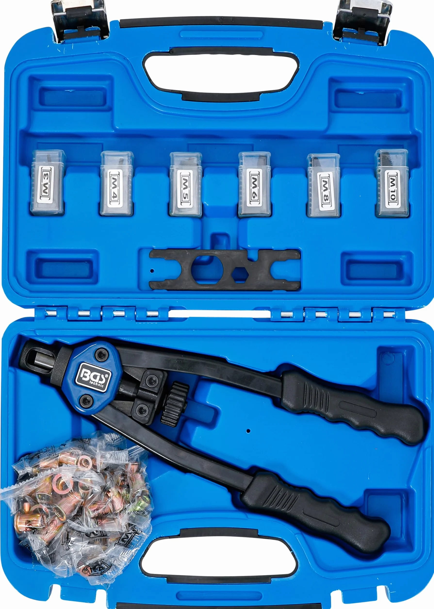BGS 408 | Remachadora de tuercas | M3 - M10 | 68 piezas