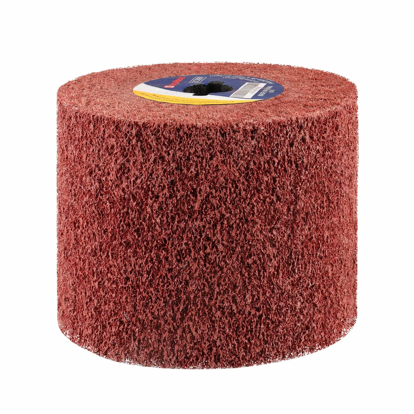 Cepillo de lijado rodillo, cepillo abrasivo eficiente, corindón marrón y fibra sintética, manguitos abrasivos para lijar, esmerilado, satinado