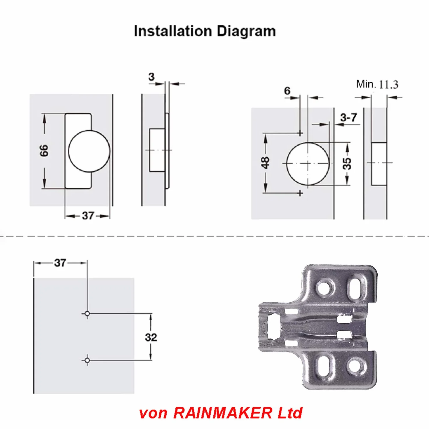 165 Grado Totalmente Solapado 35mm Bisagras Automática con Amortiguación Integrada Bisagra con Cierre Suave para Puerta de Mueble Armario de Cocina Juego de 4
