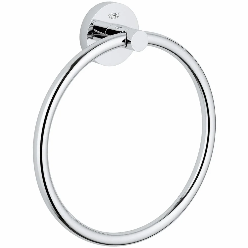 Grohe Essentials - Toallero de argolla empotrado, Metal, Ref. 40365001