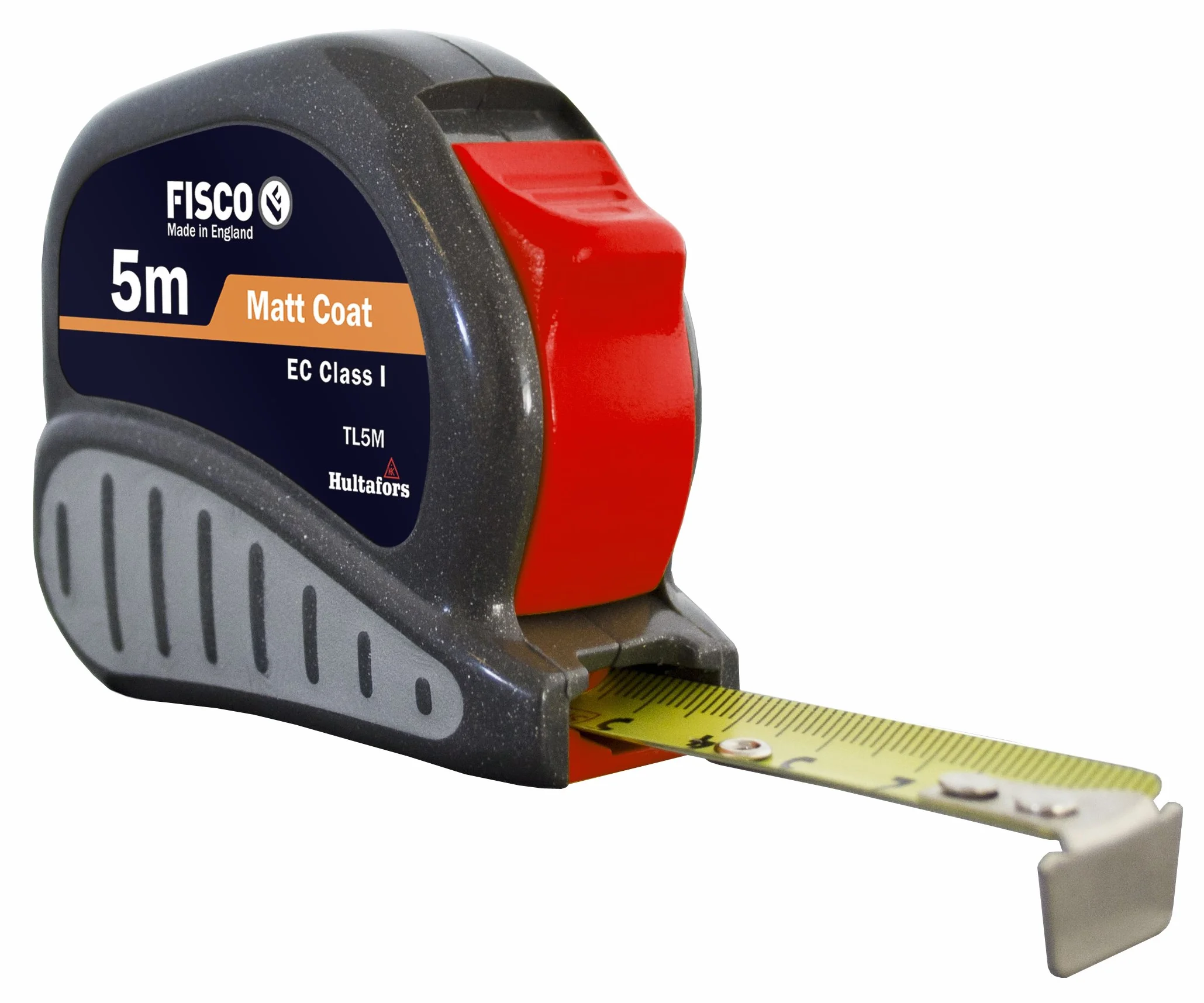 FISCO TL5M - Flexometro Clase I con caja ABS y empuñadura de goma de 5m x 19mm
