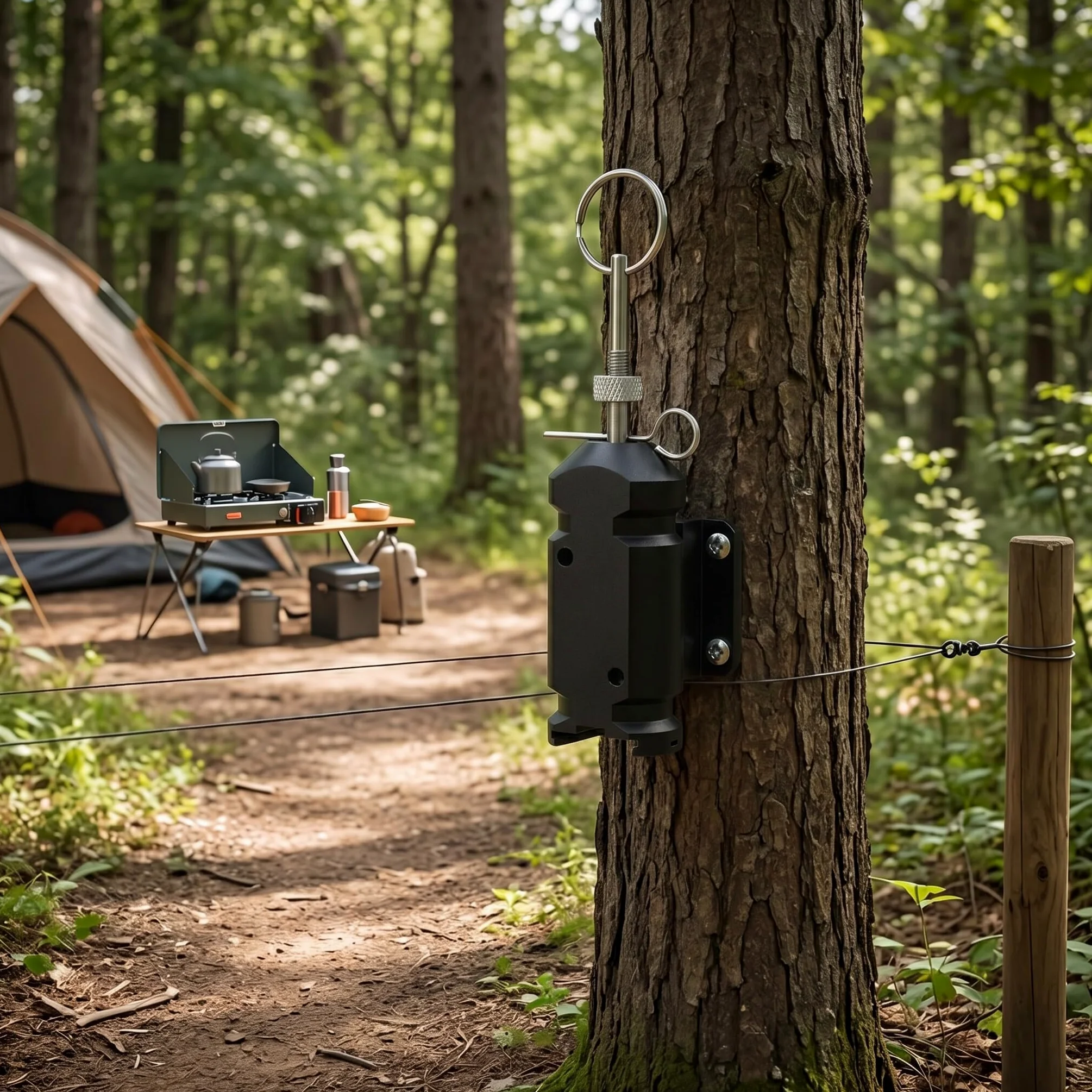 Alarma de Viaje Perimetral, 4,5 V, Dispositivo de Alarma de Cable de Viaje para Acampar, Gatillo de Cable de Viaje, Alarma de Cable de Viaje Al Aire Libre con Práctico y