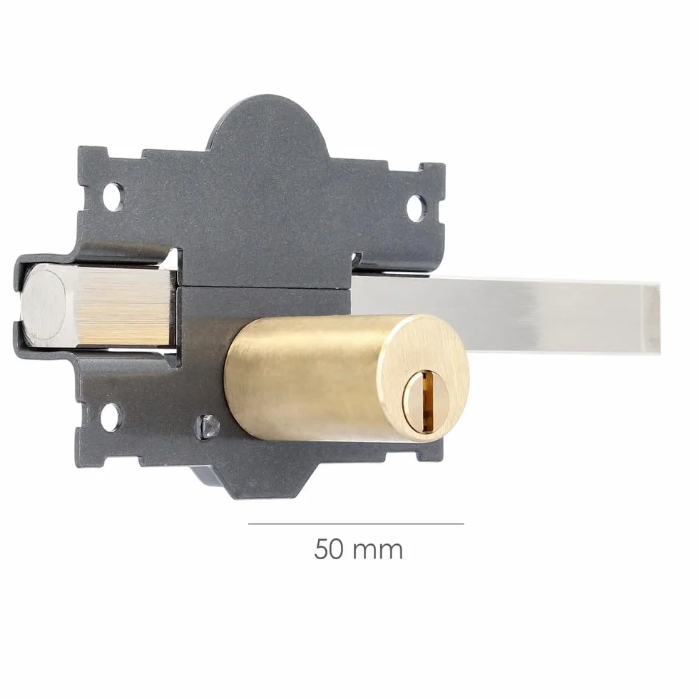 Cerrojo b-2 llave 2 lados pasador de 183mm cilindro redondo de 50mm