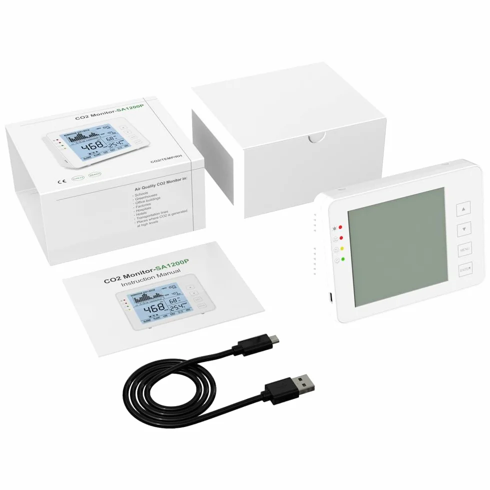CCTV Outlet Medidor CO2 Temperatura Y Humedad