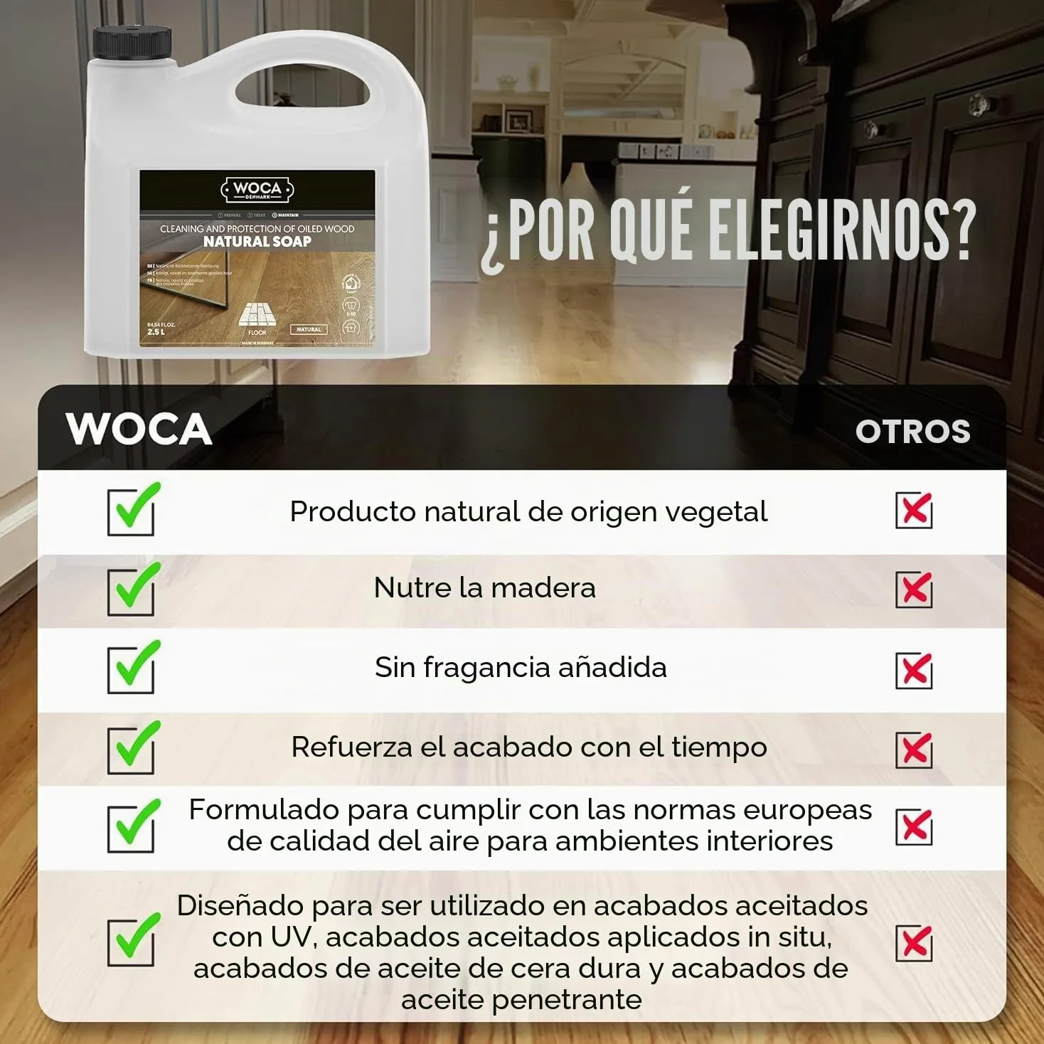 Woca - Jabón natural para parqué