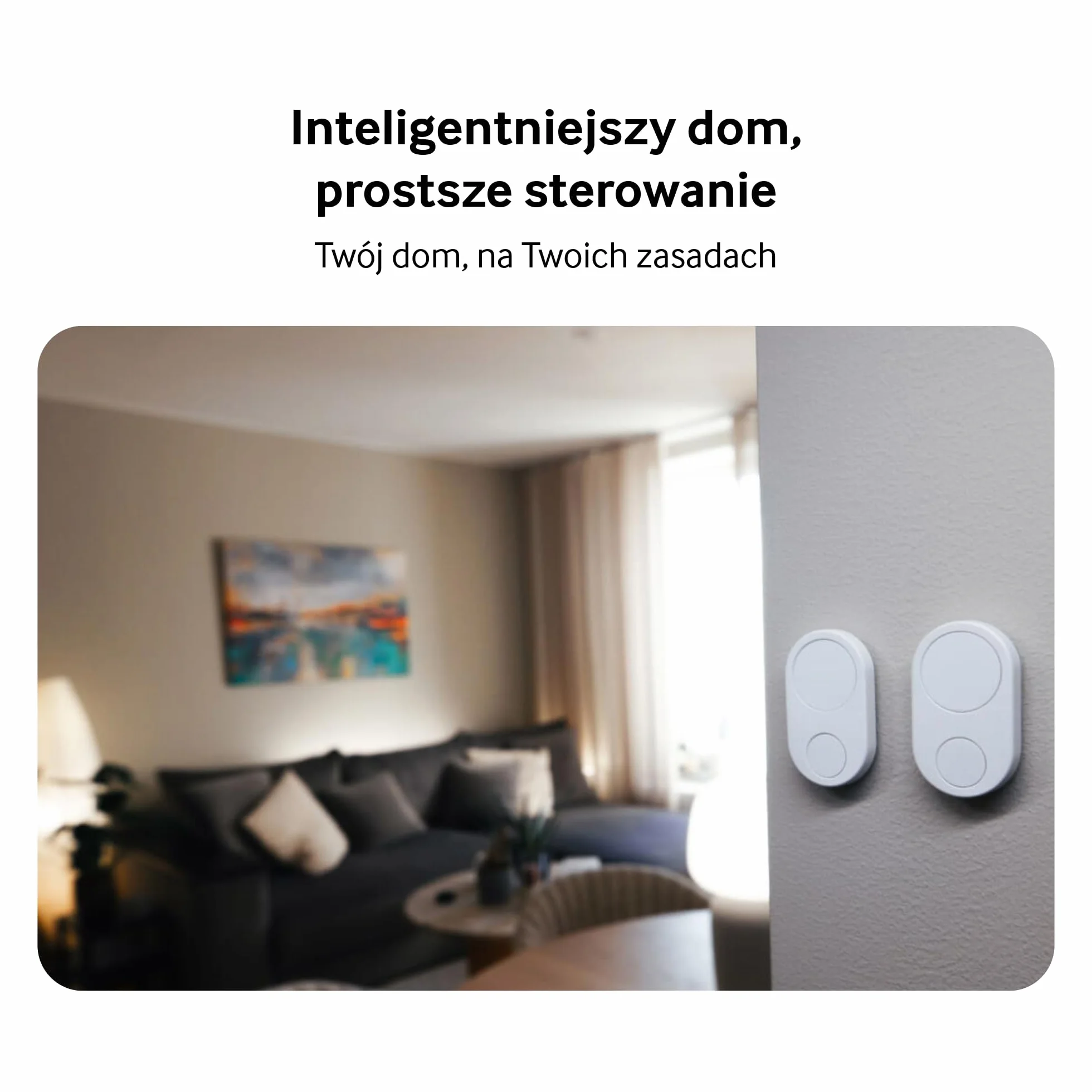Flic Duo Controlador inteligente para el hogar Matter Alexa SmartThings Sonos Homey blanco