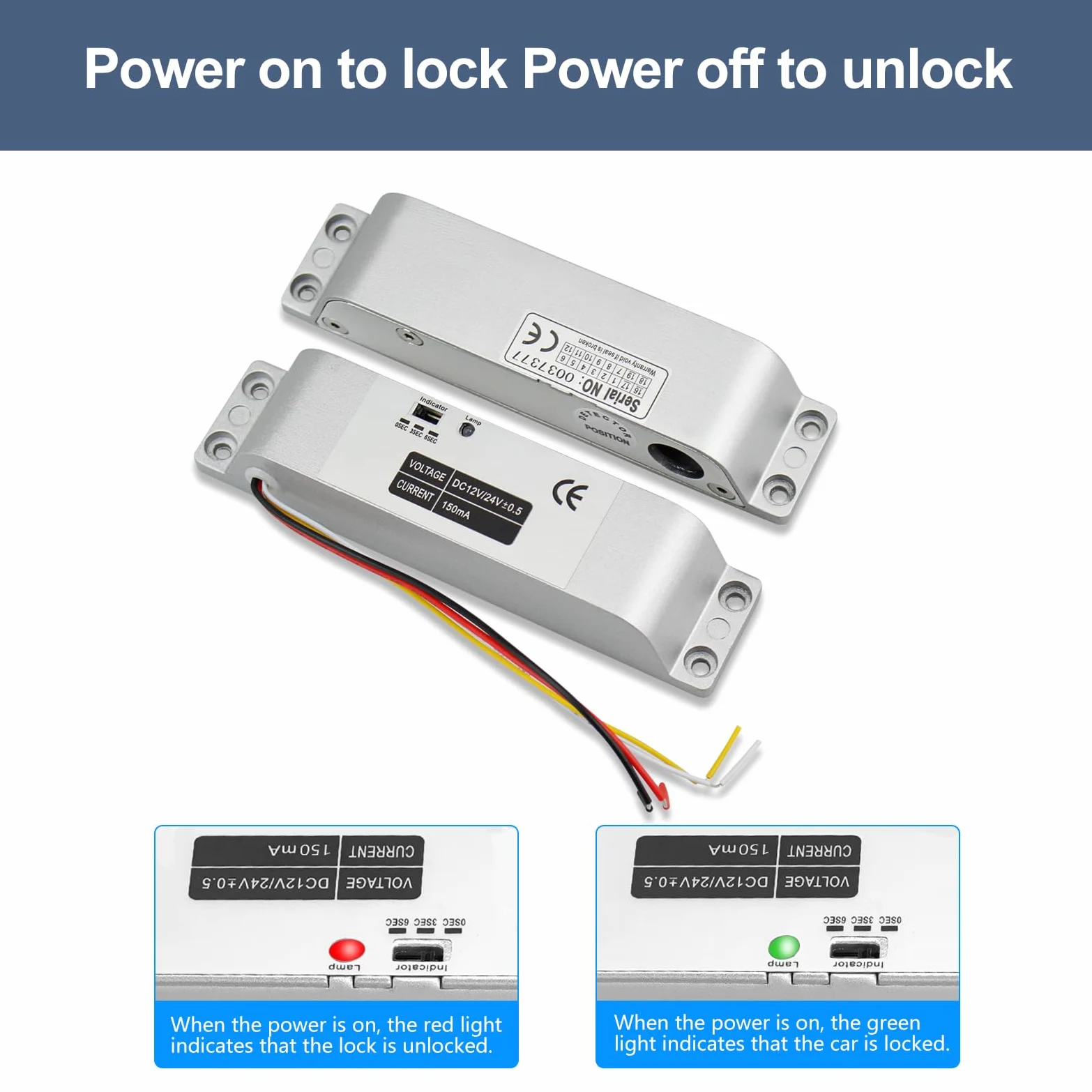 Perno de Bloqueo Eléctrico de Metal para Puerta, DC 12V, Modo NC a Prueba de Fallos, Compatible con Sistema de Control de Acceso, Plata