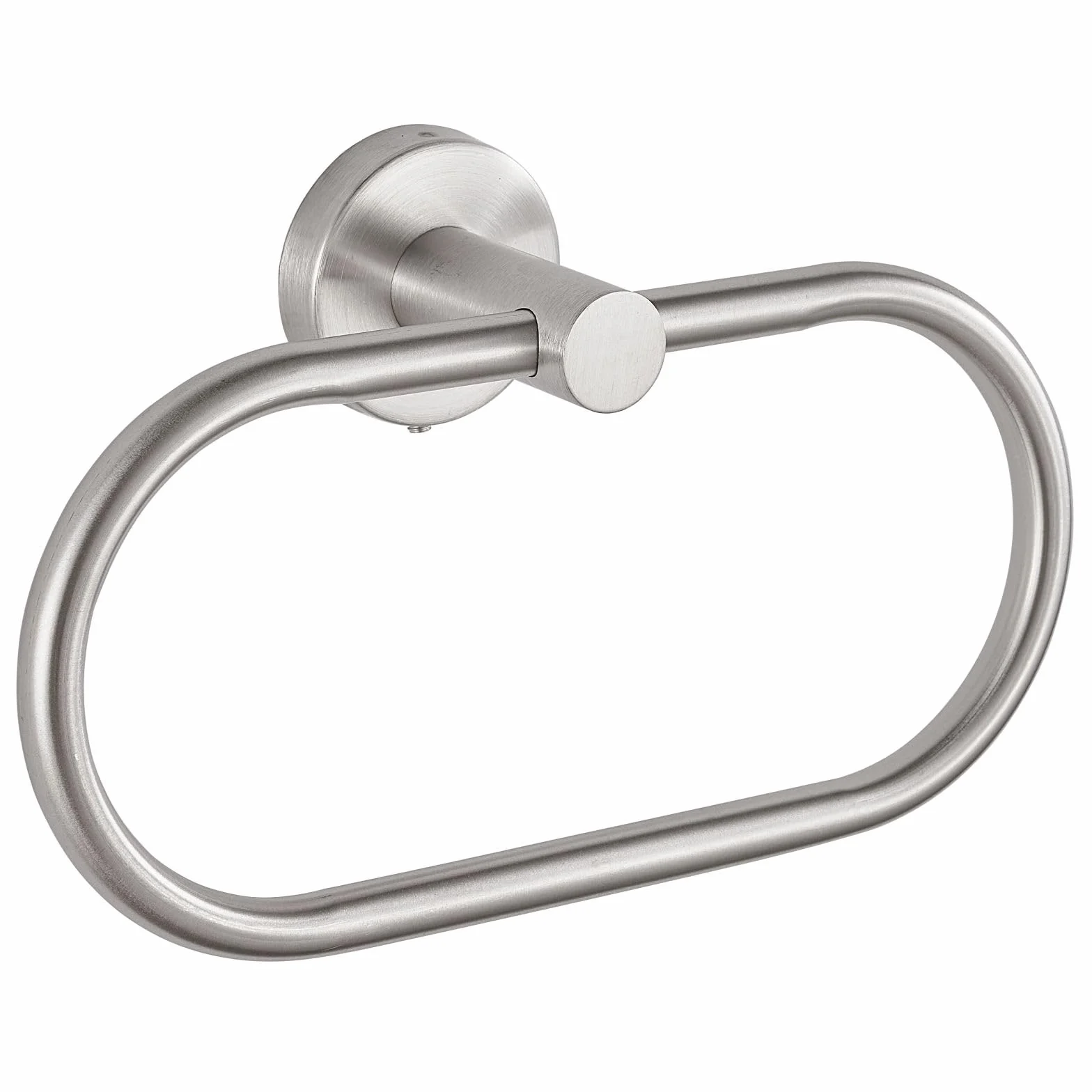 Toallero de Baño Perforado de Acero Inoxidable, Anillo de Toalla Níquel Cepillado para Pared, Accesorio Moderno