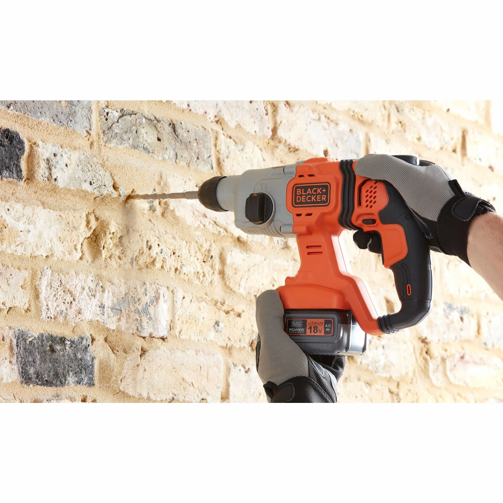 BLACK+DECKER BL4018-XJ Batería de Carril 18V Litio 4.0Ah Compatible con Herramientas 18V