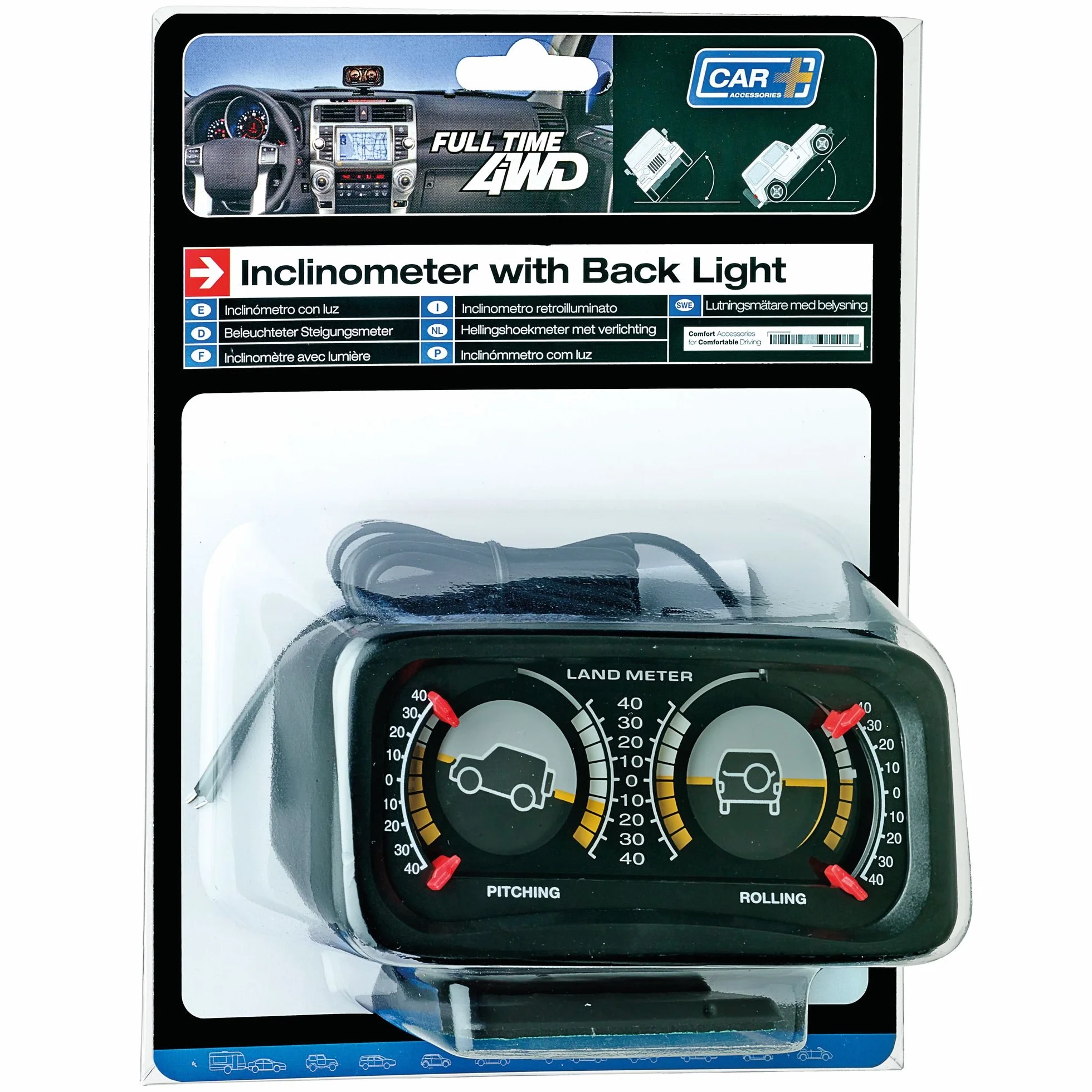 S SUMEX Inclinómetro 4x4 Landmeter 2 – Medidor de Inclinación para Todoterreno, Lecturas Duales Precisas, Accesorio Off Road