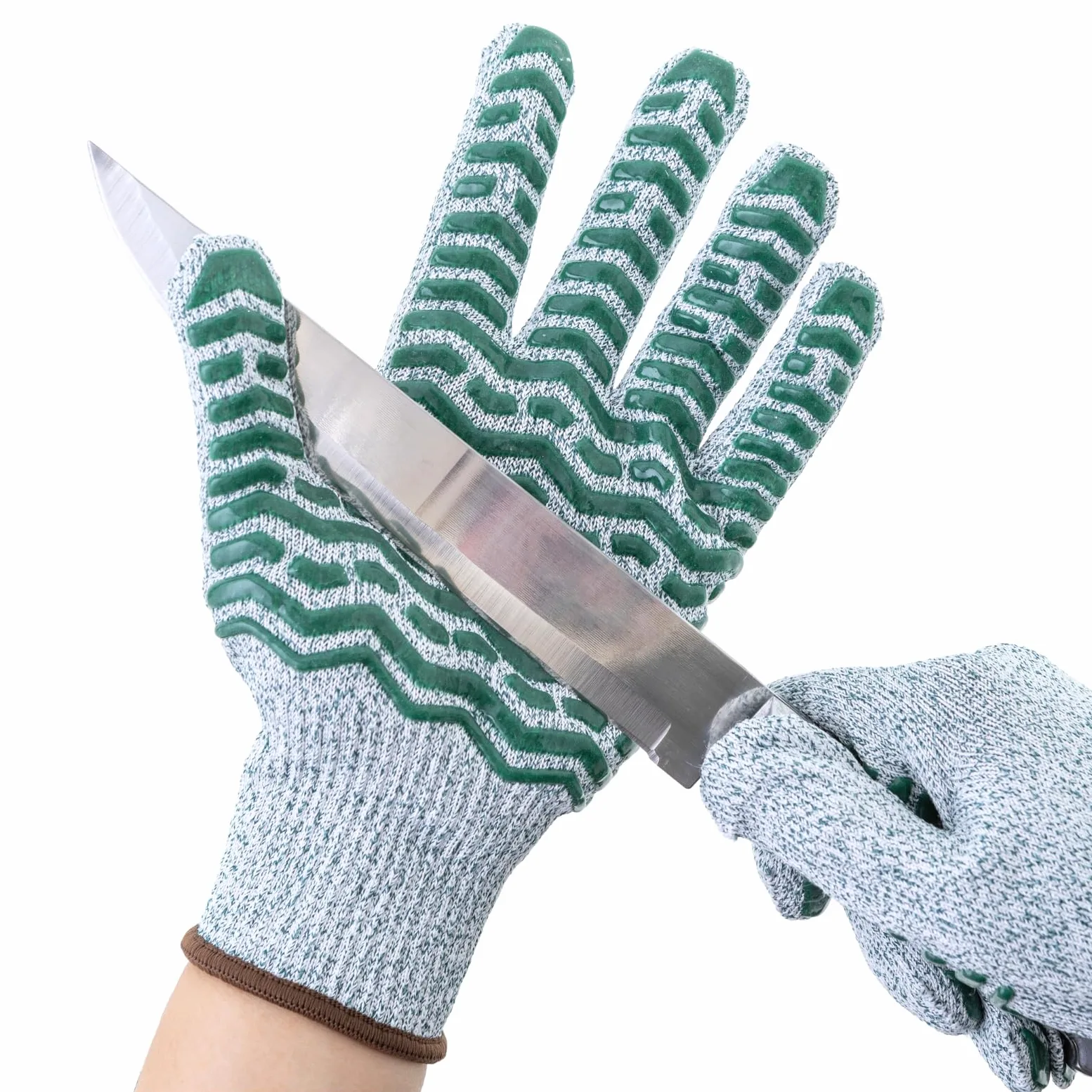 HandLove Guantes resistentes a los cortes, guantes de corte de silicona antideslizante, protección de nivel 5, grado alimenticio para cocina, corte de carne, descascarillado de ostras, mandolina