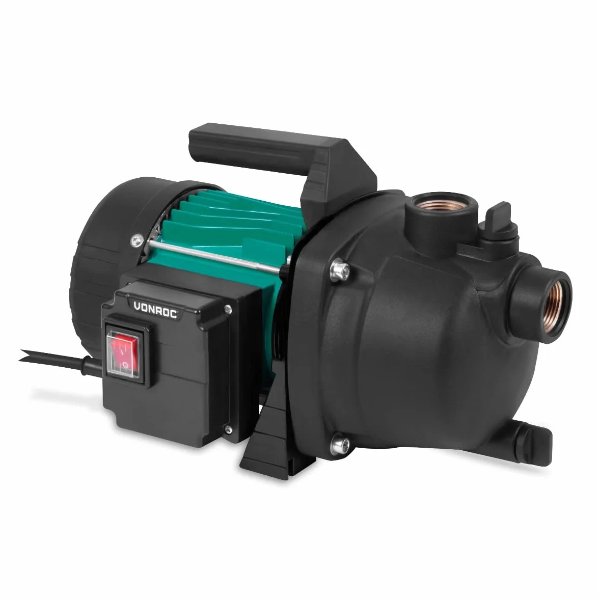 Bomba de jardín VONROC 800W 3300l/h riego césped