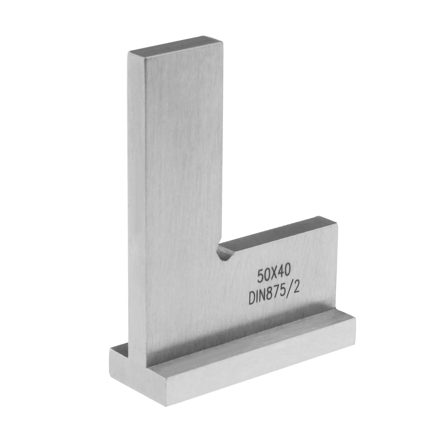 Regla Escuadra de Ingeniero Precisión DIN875/2 Acero al Carbono 50x40mm