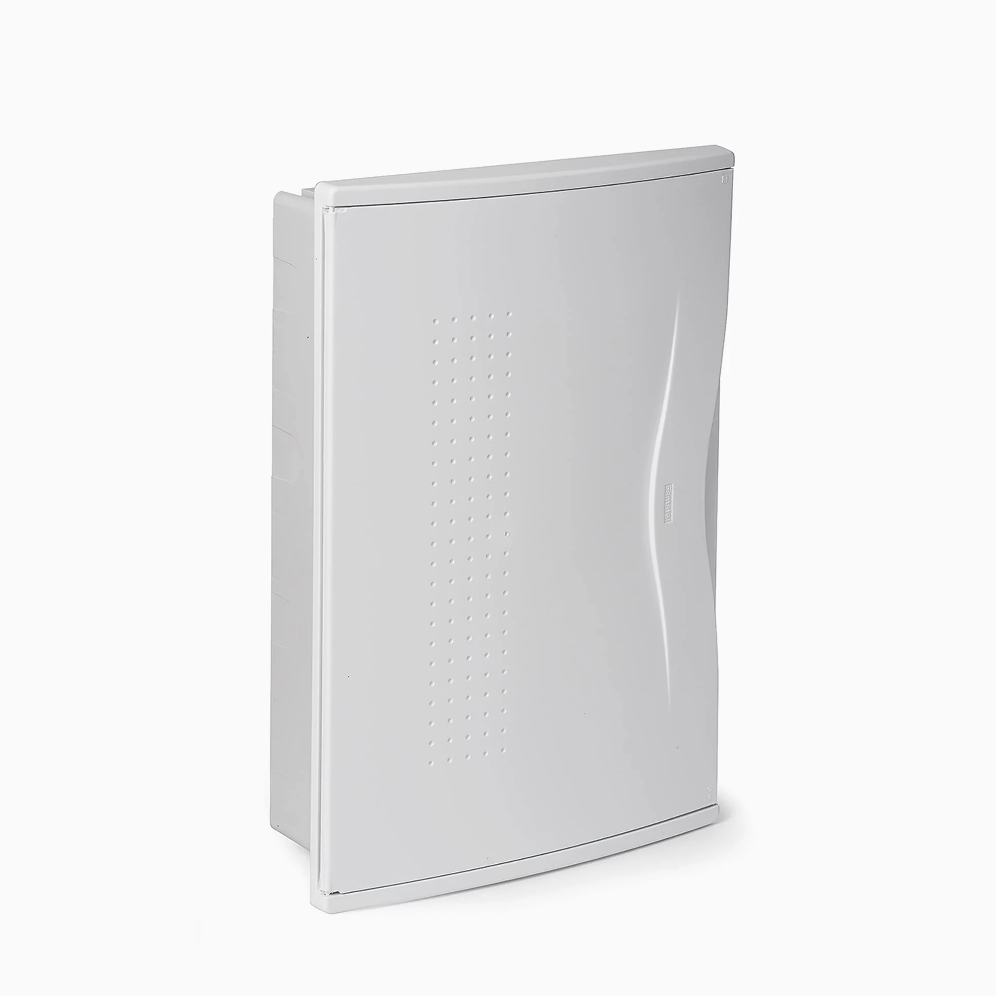 FAMATEL – Armario Nuova Empotrar | IP40 | 36 elementos | 440 x 286 x 78 mm | Puerta opaca | Gris, blanco