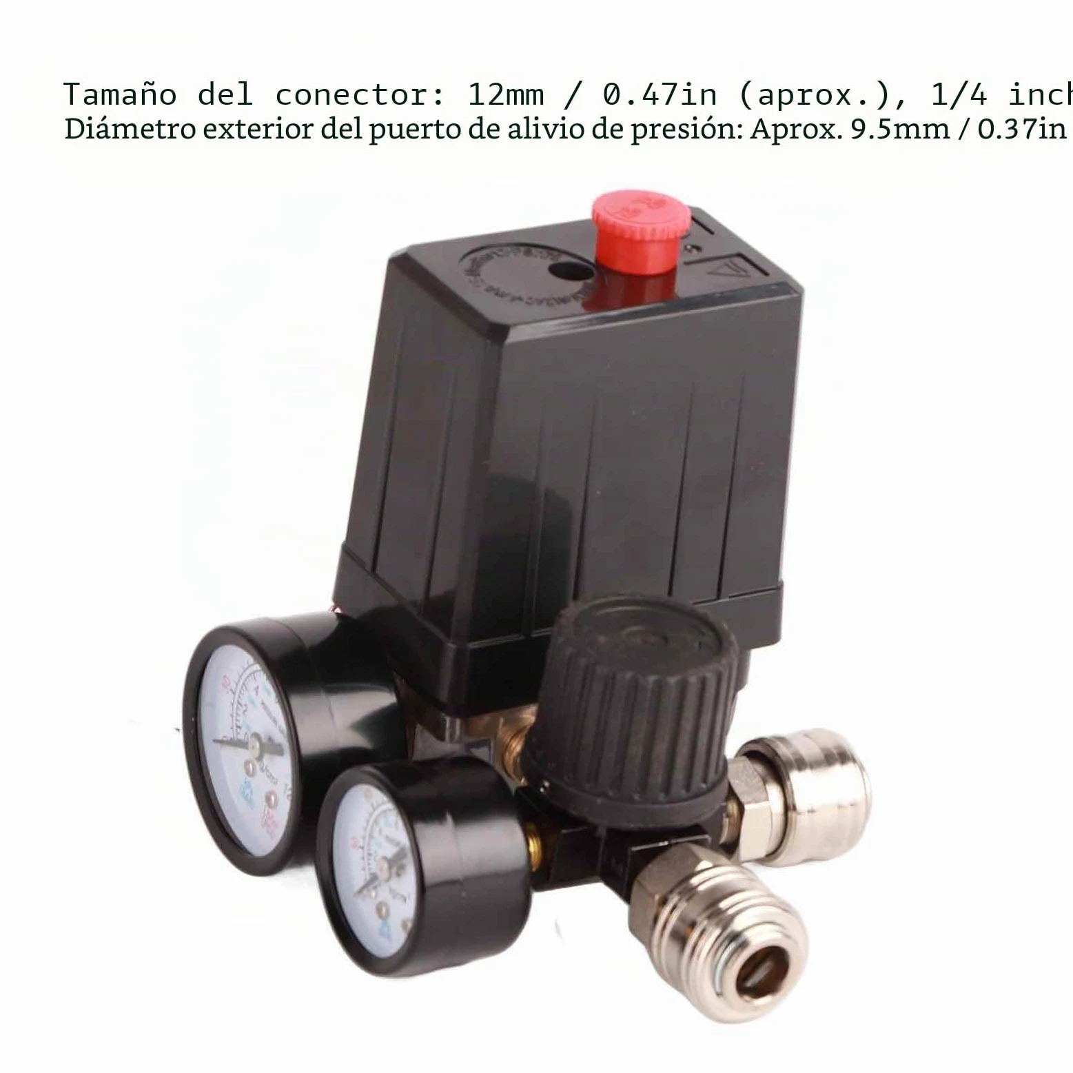 Compresor Interruptor de Presión 220V, Regulador de Presión del Compresor de Aire Repuestos Interruptor de la Válvula de Control del Compresor Regulador del Compresor de Aire con