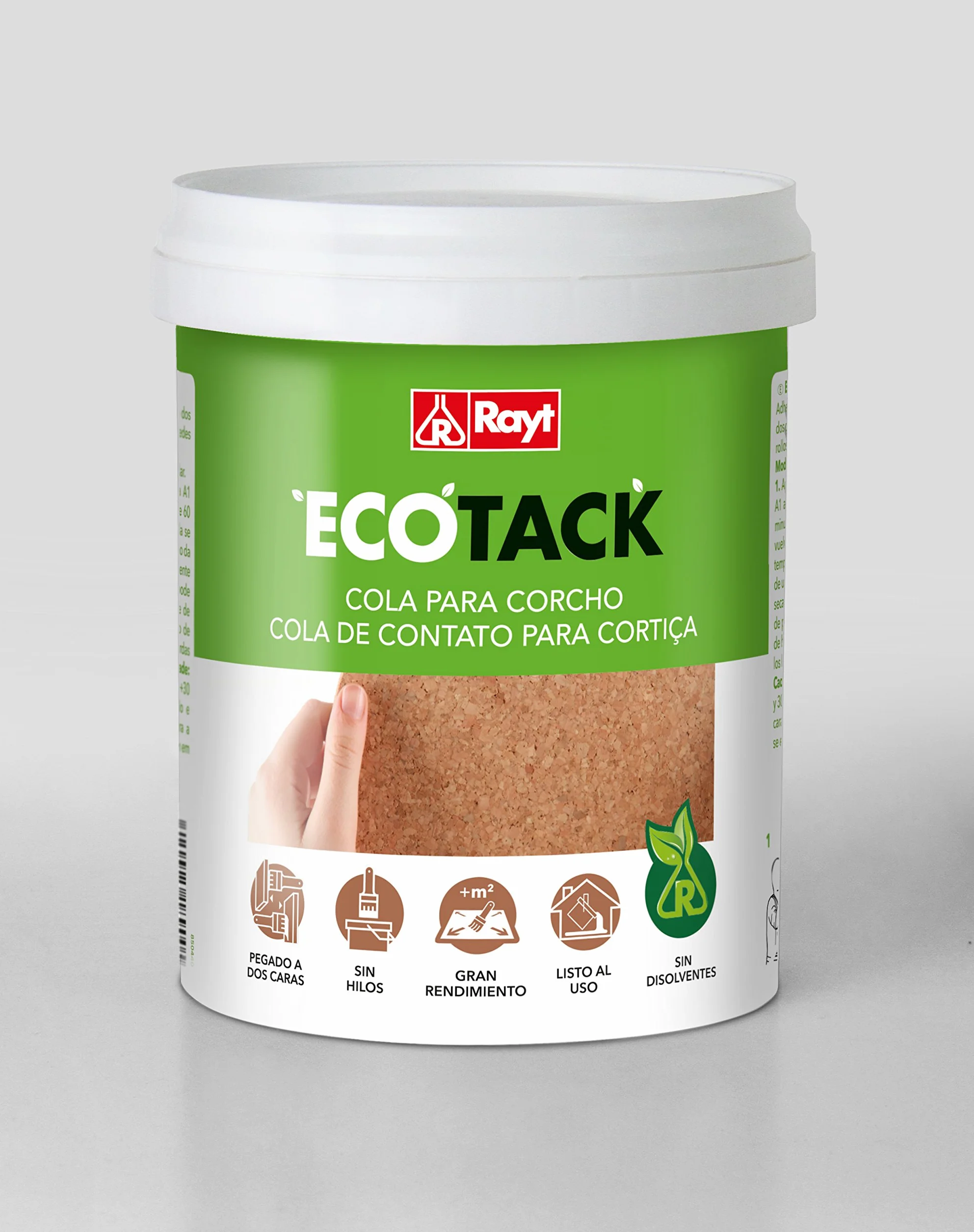 Rayt ECOTACK CORCHO adhesivo de contacto para corcho sin disolventes sin olor 1 kg