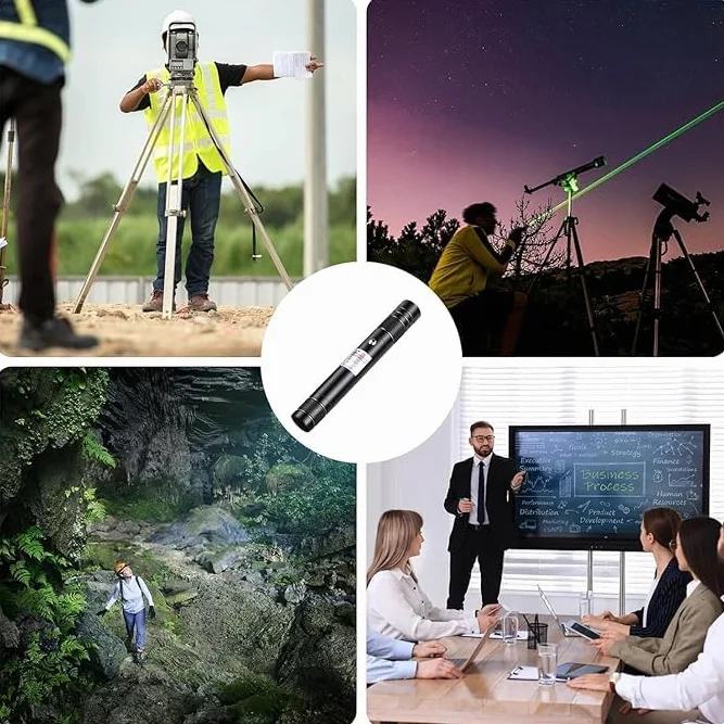 USB avanzada linterna de largo alcance, recargable de alta potencia con tapa de estrella extraíble versátil para observación astronómica