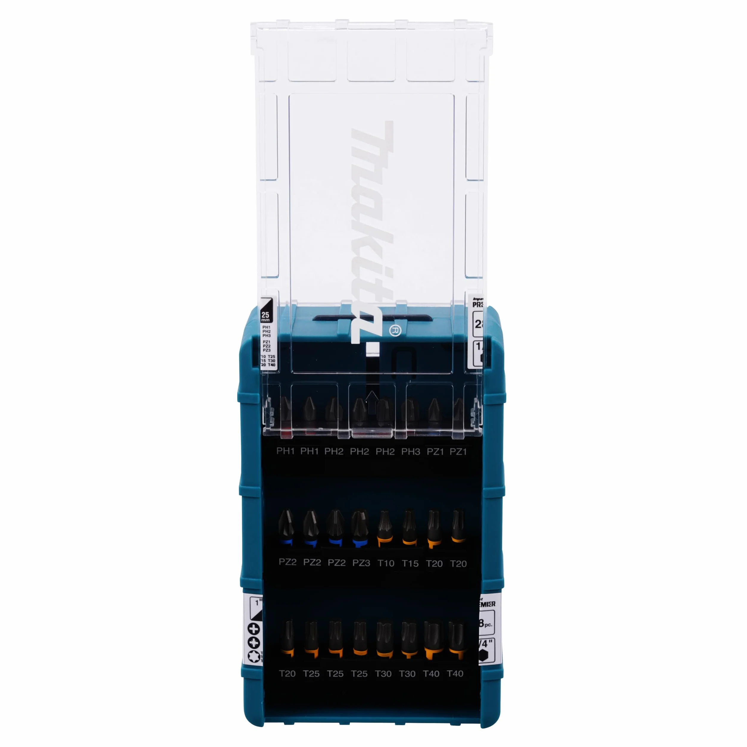 Makita E-25068 Impact Premier Juego de brocas de torsión 28 piezas
