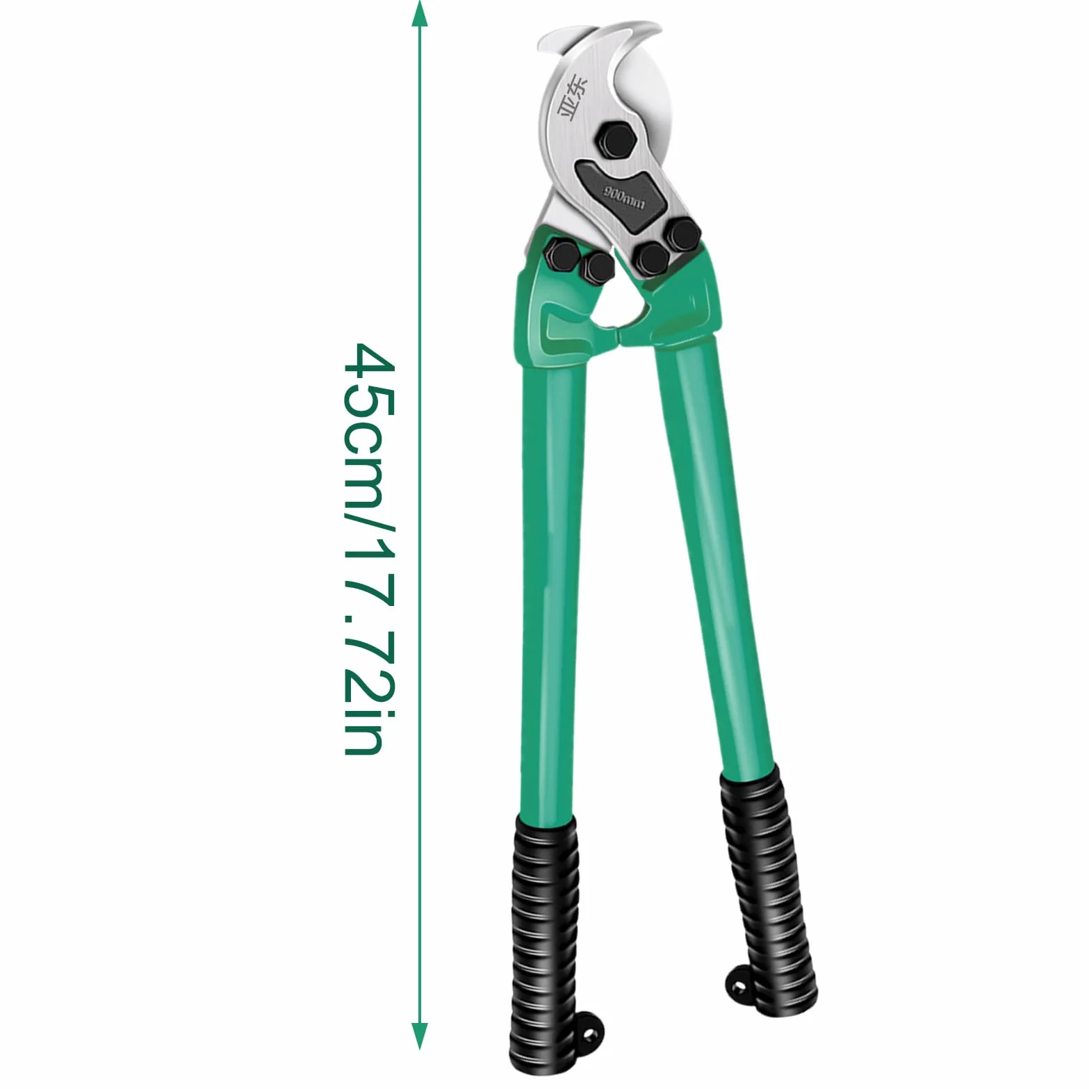 Cortacables, Cizalla Cortapernos, Cizalla Para Alambre, 45cm Acero Al Carbón Para Cable Eléctrico Y Automotriz Para Trabajos De Bricolaje Taller Y Uso Doméstico