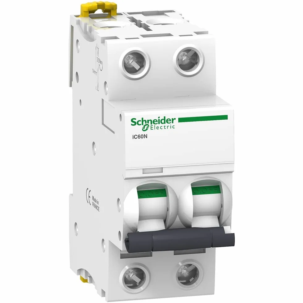 Schneider Electric A9F75220 Interruptor Automático Magnetotérmico Ic60N, 2P, 20A, Curva D