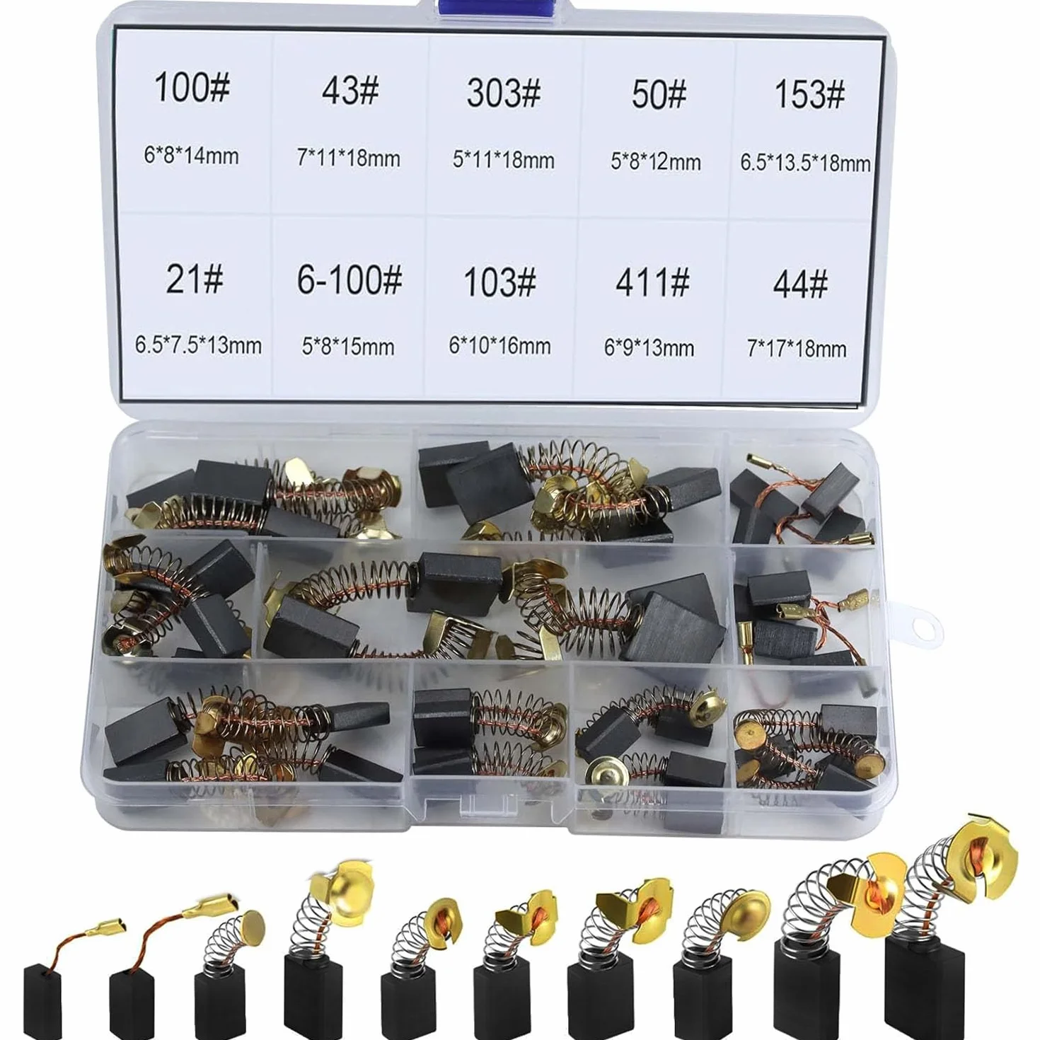 RUNCCI-YUN 40PCS Cepillos de Carbono para Motor Eléctrico, Reemplazo para Taladro