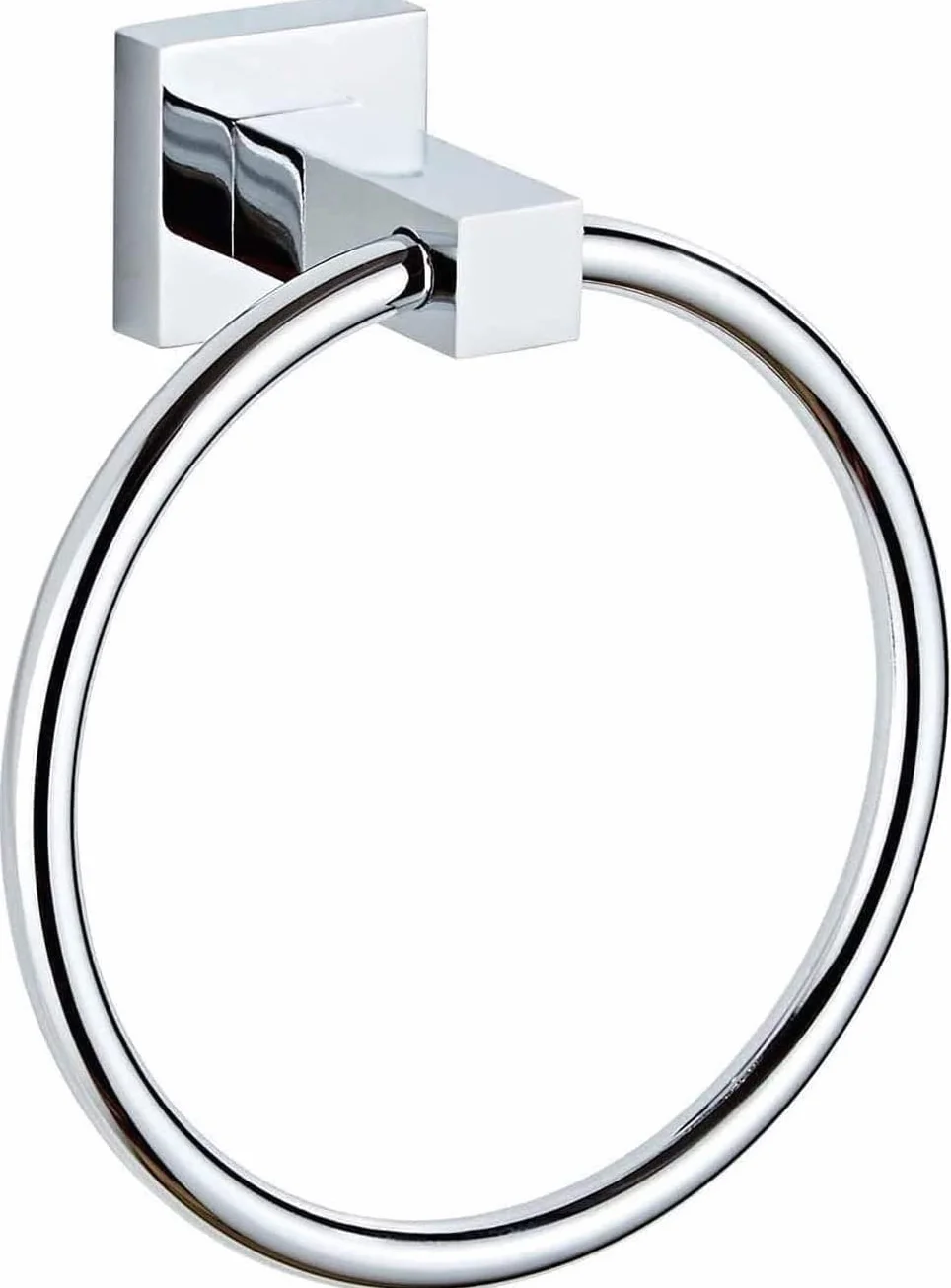 YUET Toallero de Anilla, Porta Toallas Redondo, Acero Inoxidable, Montaje en Pared (Plata)