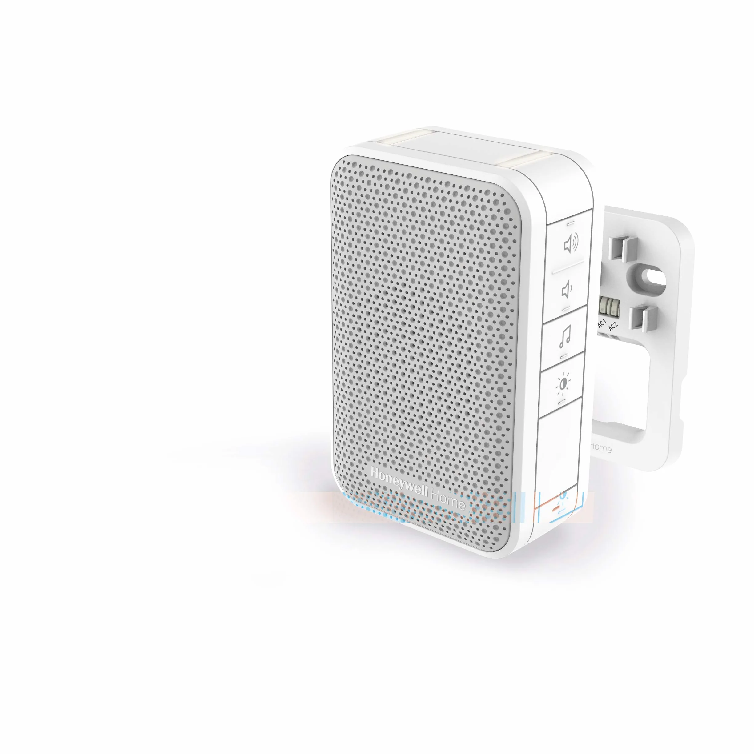 Honeywell Home Timbre con cable DW313S Serie 3 con luz LED (blanco)