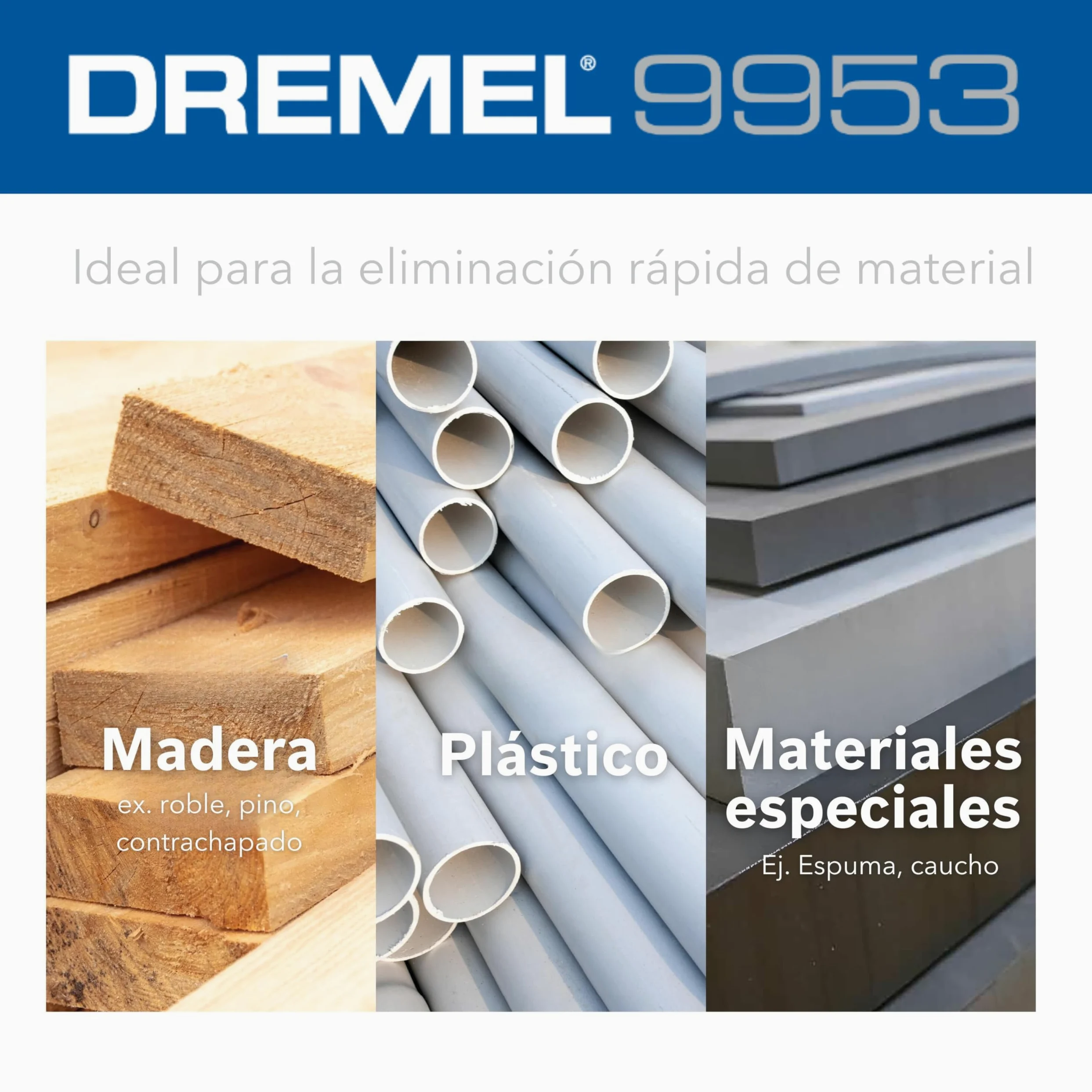 Dremel Max High Performance Power Carving Bit (9953), material acero inoxidable, 9,5 mm de ancho "llama" para ranurar y tallar en madera, plástico, espuma EVA y goma. Parte de la Dremel MAX Life