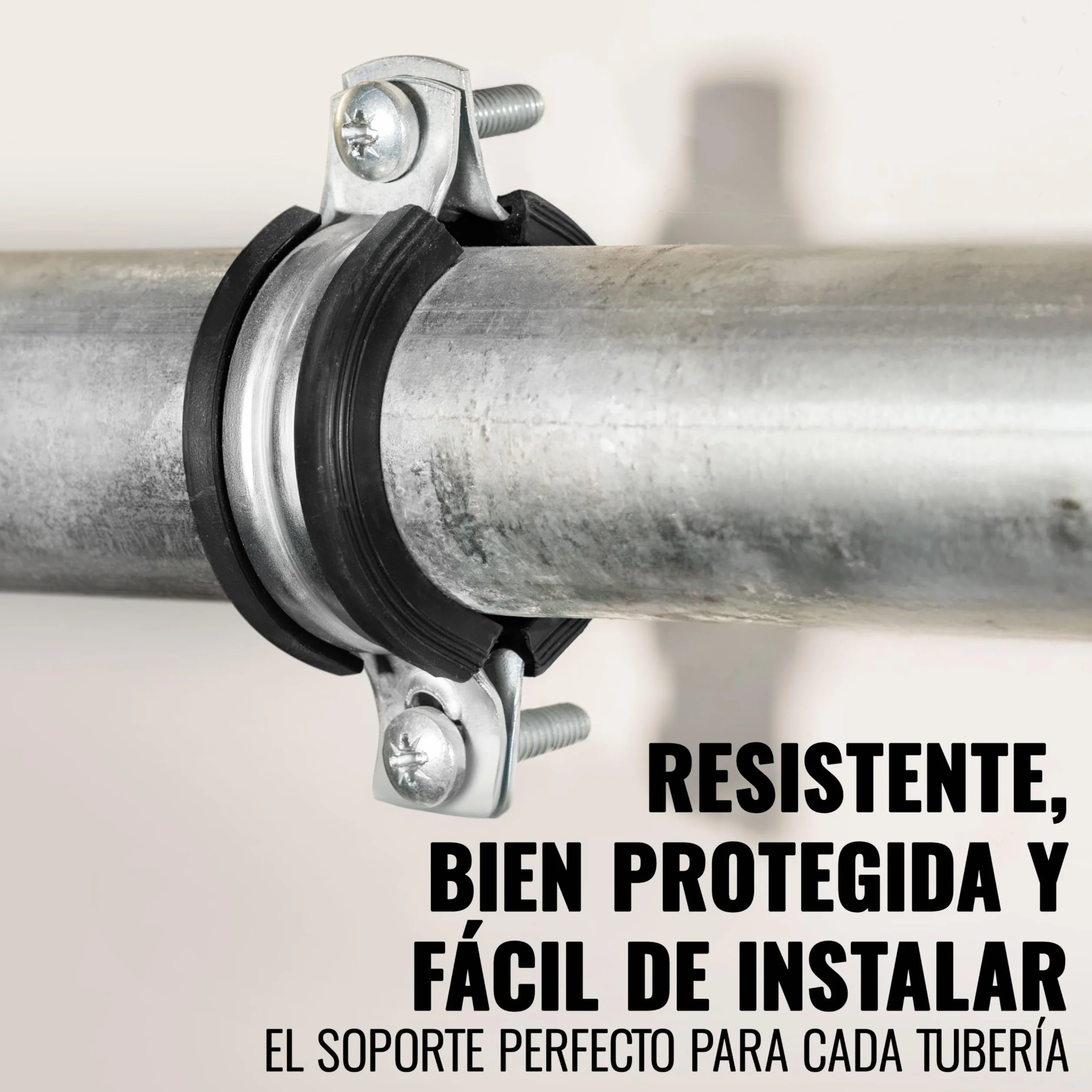 Poppstar 2x Abrazaderas de manguera de acero inoxidable W4 40-43 mm 1 1/4" M8*82