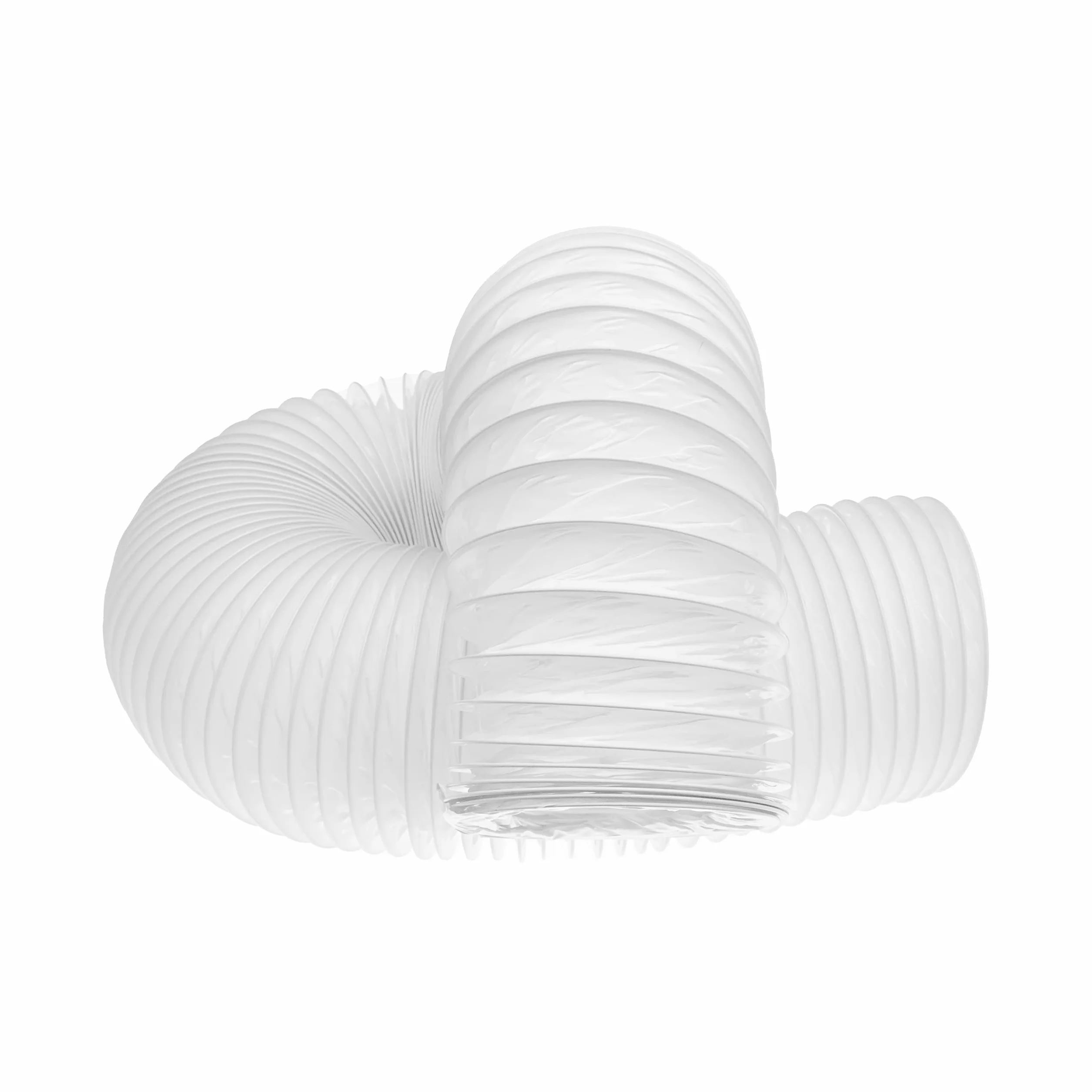 Vent Systems Ø80 mm de 3M Long PVC Flex Manguera con alambre de acero en el interior. Líneas aéreas flexibles para ventilación. Canal de calefacción, enfriamiento y ventilación flexibles