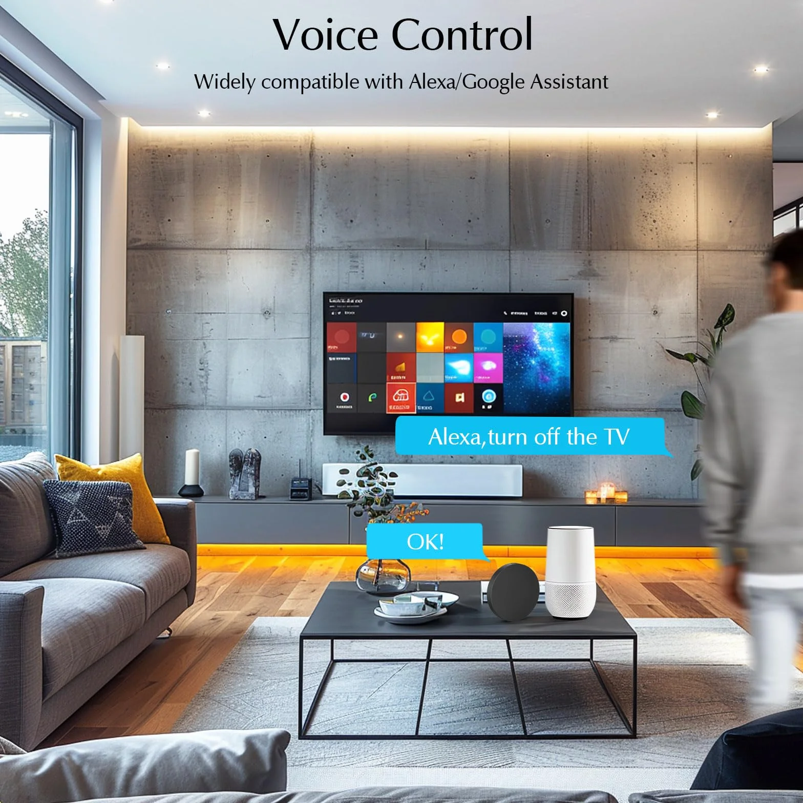 eMylo Control Remoto IR Smart, Smart Home Automation, Tuya Smart inalámbrico WiFi Control IR Universal Hub Compatible con Alexa