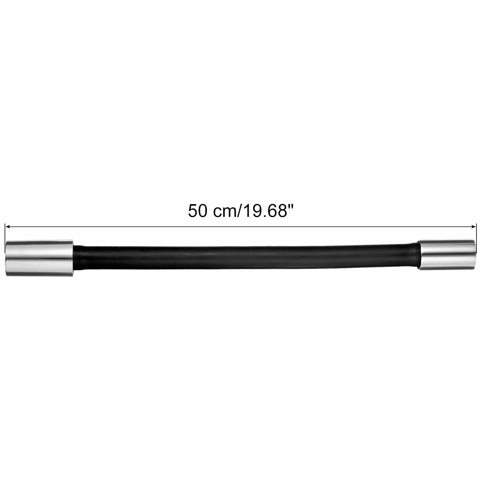 sourcing map Tubo de Extensión Espumoso, Alargador de Grifo, Tubo de Extensión de Desagüe de Fregadero, Alargador de Grifo de Baño, Adaptador de Manguera de Agua Negro (50cm)