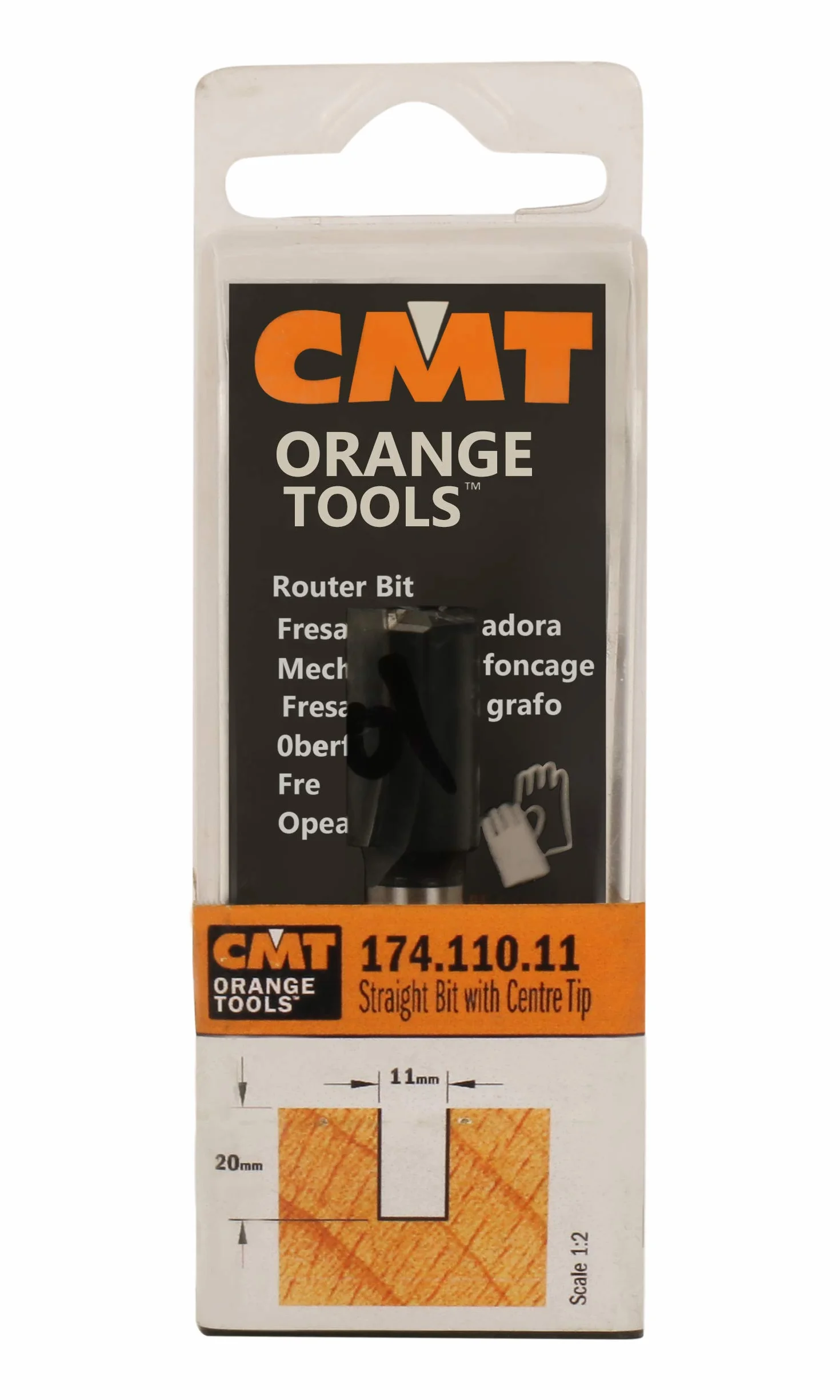 CMT ORANGE TOOLS 174.102.11 Fresa de corte recto para pantógrafo
