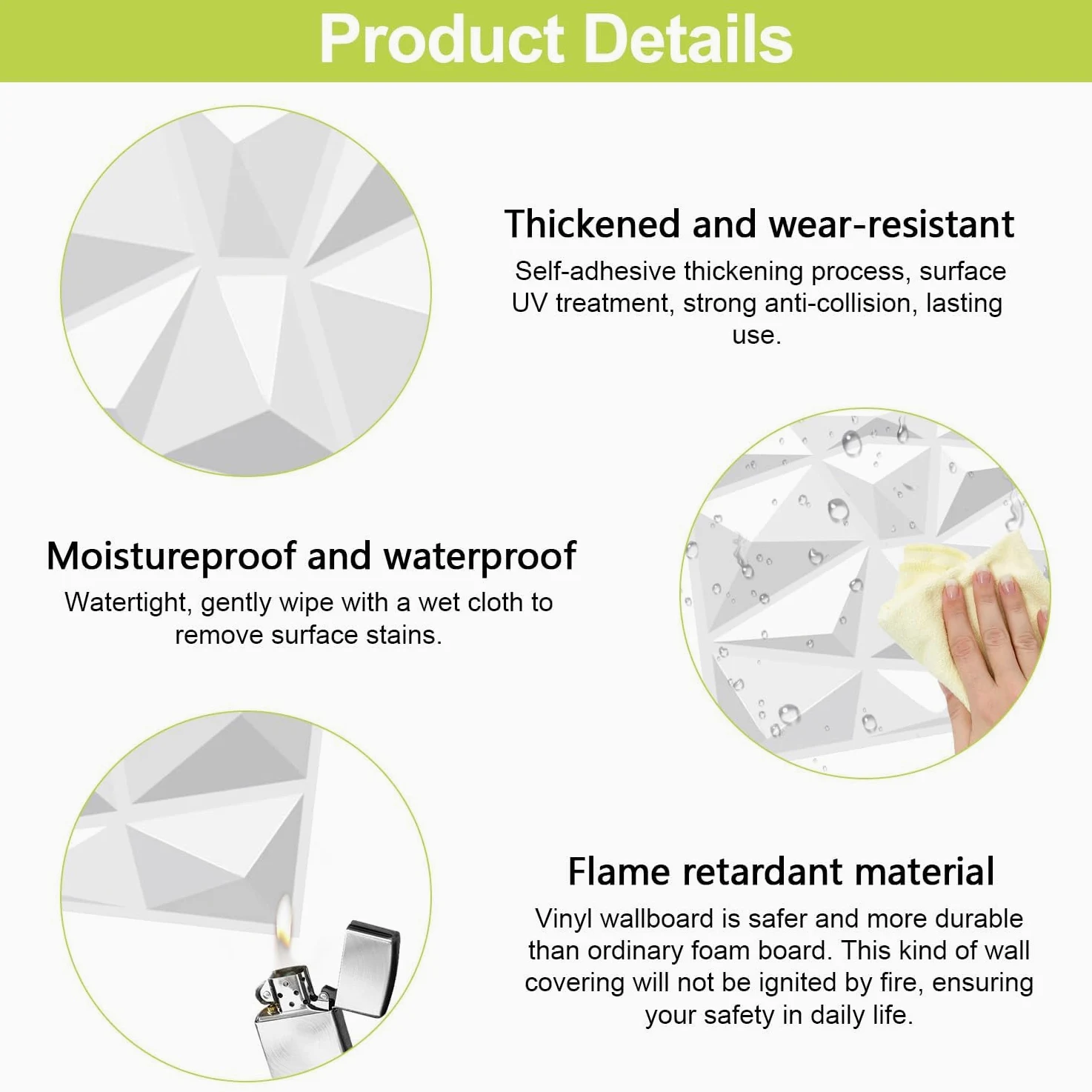 20 Piezas Papel Pintado Autoadhesivo Pared 30 × 30 cm, Vinilos de Pared Decorativos, Revestimiento de Paredes PVC, Ladrillos 3D Adhesivo Pared, Adesivos Papel de Paredes Decoración (Blanco)