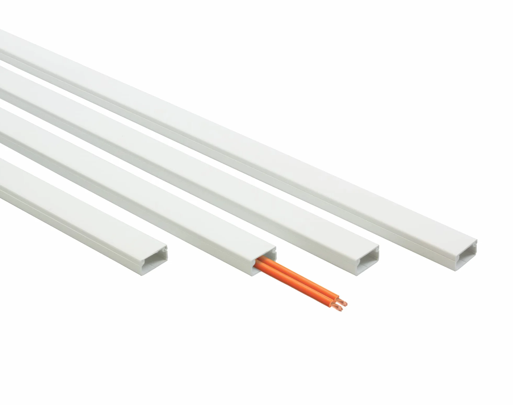 FAMATEL Minicanal 10x30 mm Tiras 2m Gris Blanco