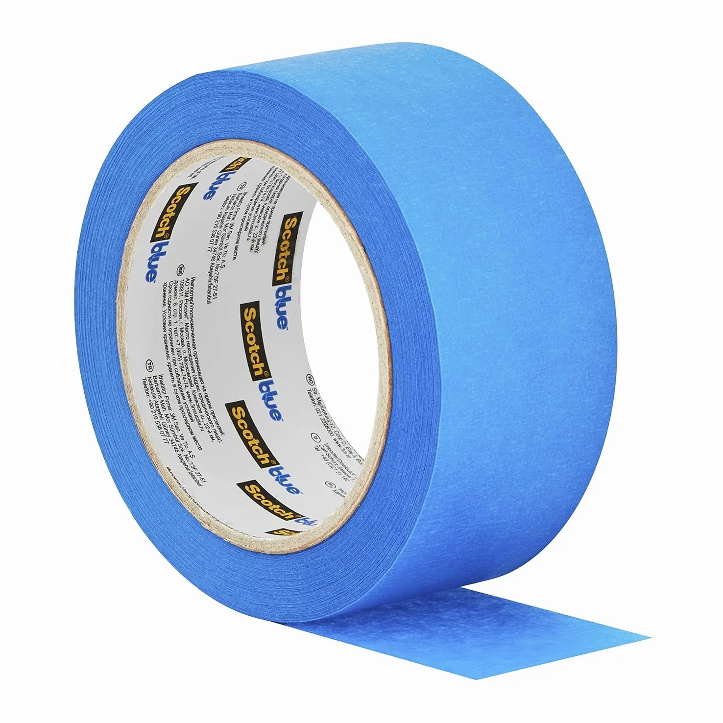 ScotchBlue Cinta de Enmascarar Multisuperficie, 3 Rollos (48 mm x 41 m) Cinta de Pintor Azul Scotch para Pintar y Decorar, Interior y Exterior, 100% PEFC