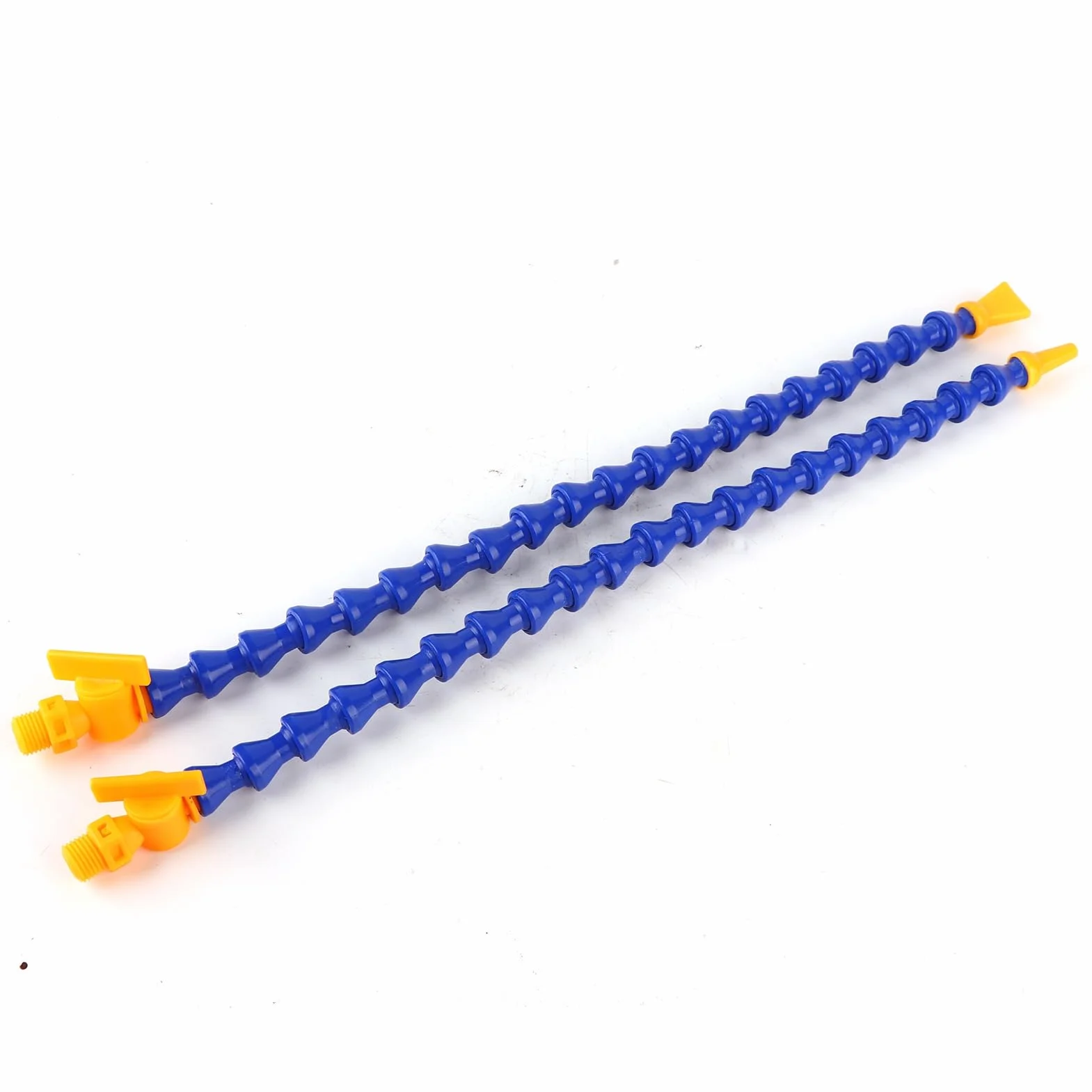 SEAFRONT 12-Piece Coolant Hose Tube with Flat Round Nozzle Flexible Plastic for CNC Lathe Milling Machine