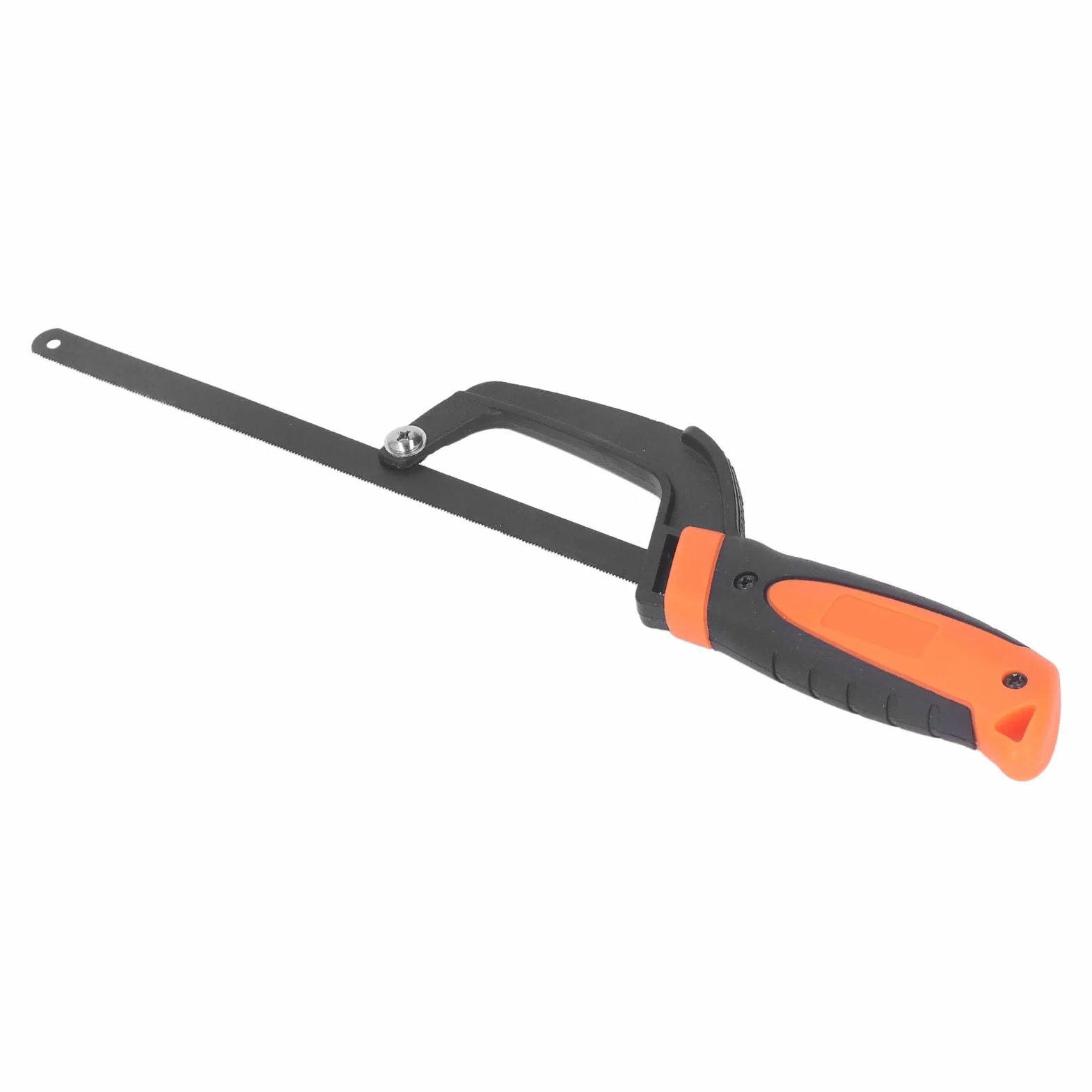Pro Mini Sierra para Metales con Marco de Aluminio, Mango de Goma ómico, Base Acanalada, Ajustable para Corte Preciso de Madera, PVC, Tubos, Herramienta Manual para Bricolaje y Carpintería