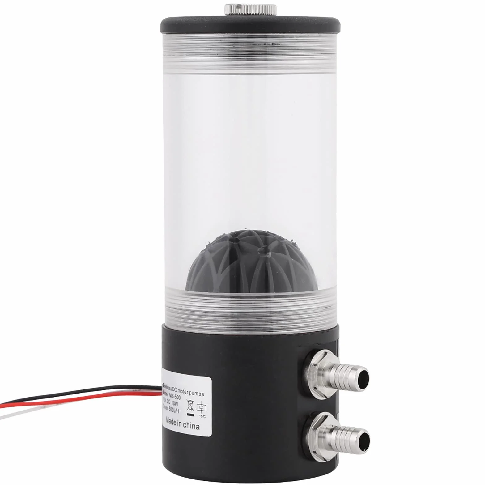 Oumefar Tanque de Bomba de Agua de Refrigeración Líquida para PC, Enfriador Silencioso de CO2 para CPU de 12V CC, Fácil de Instalar y Limpiar, Ideal para Jugadores y Overclockers