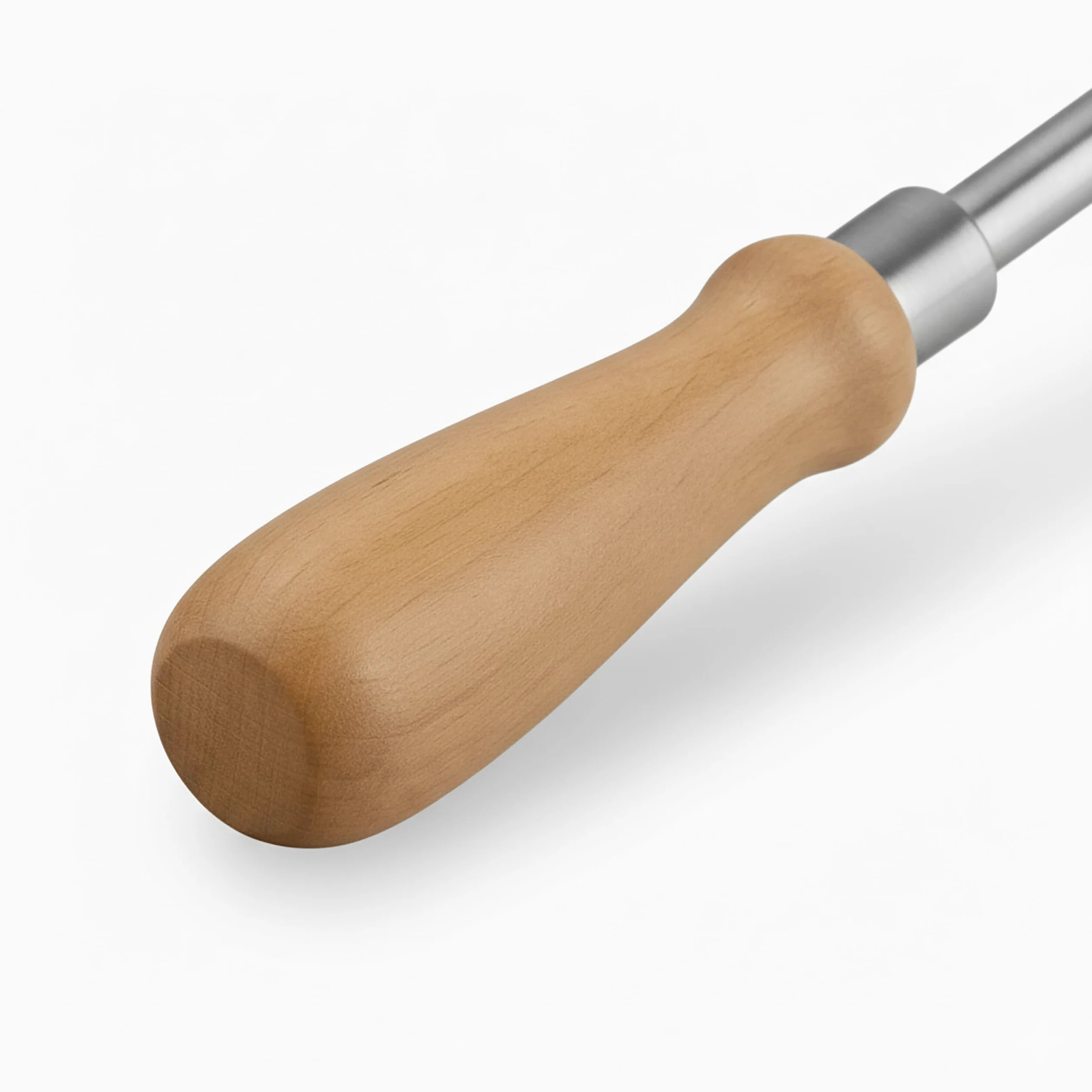 Rascador de Cenizas Relaxdays, Acero Inoxidable, Mango de Madera, 58,5 cm, Pala para chimeneas, Gancho para Cenizas.