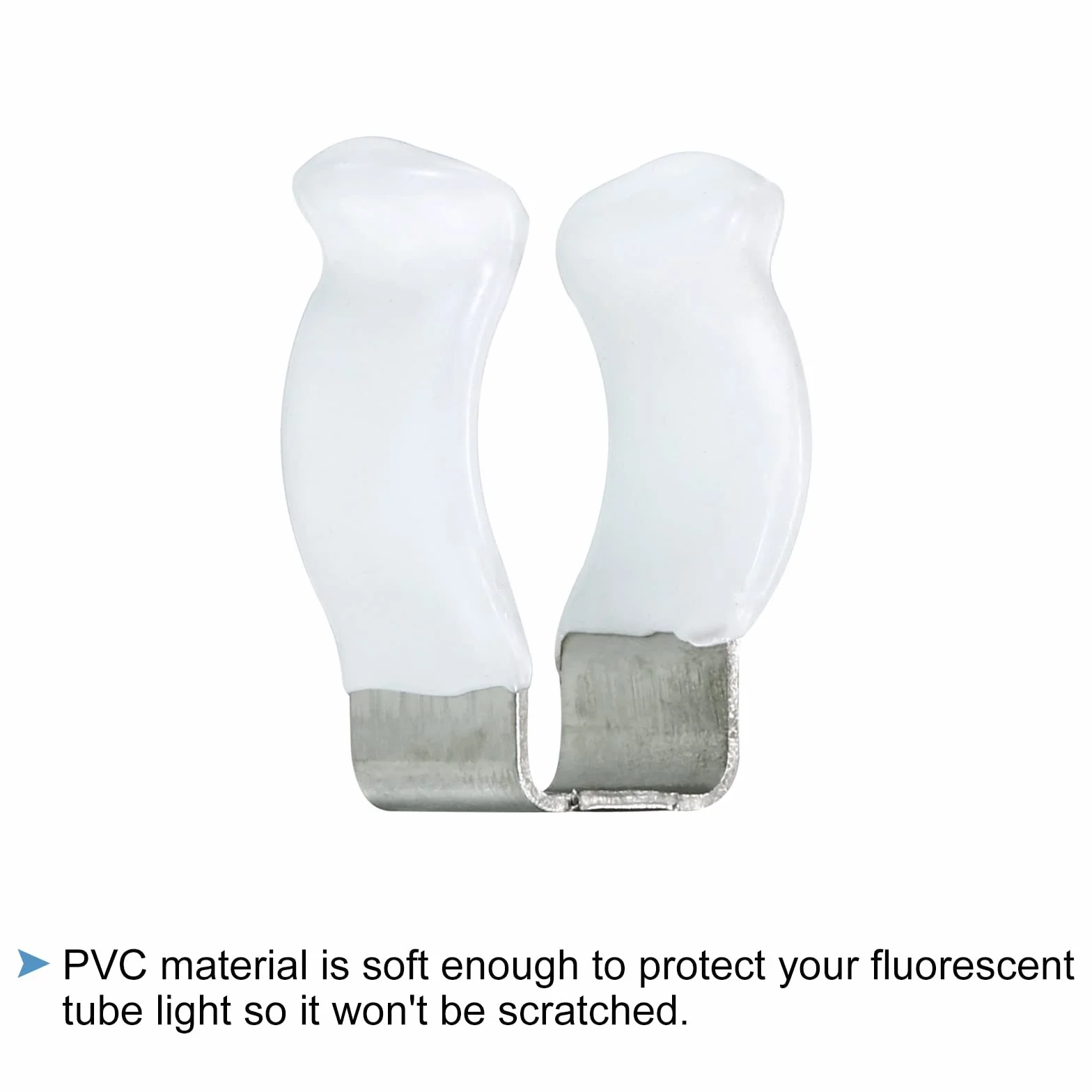 Sourcing Map 10 Piezas Soportes para Tubo Fluorescente T5, U Clips Acero Inoxidable