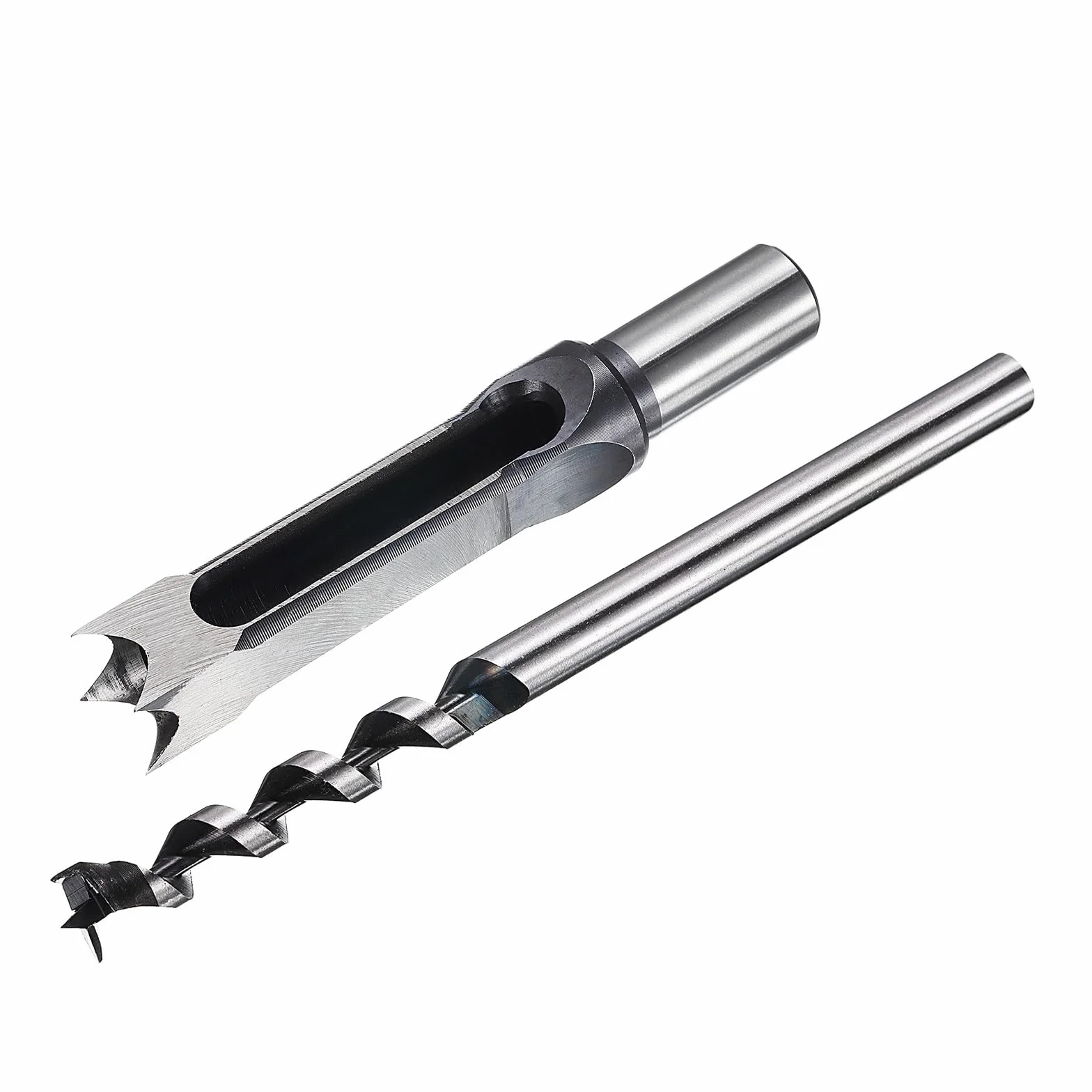 sourcing map Broca de agujero cuadrado de 18 mm (45/64 pulgadas) de acero de alto carbono para máquina de espiga de mortaja de carpintería de carpintería