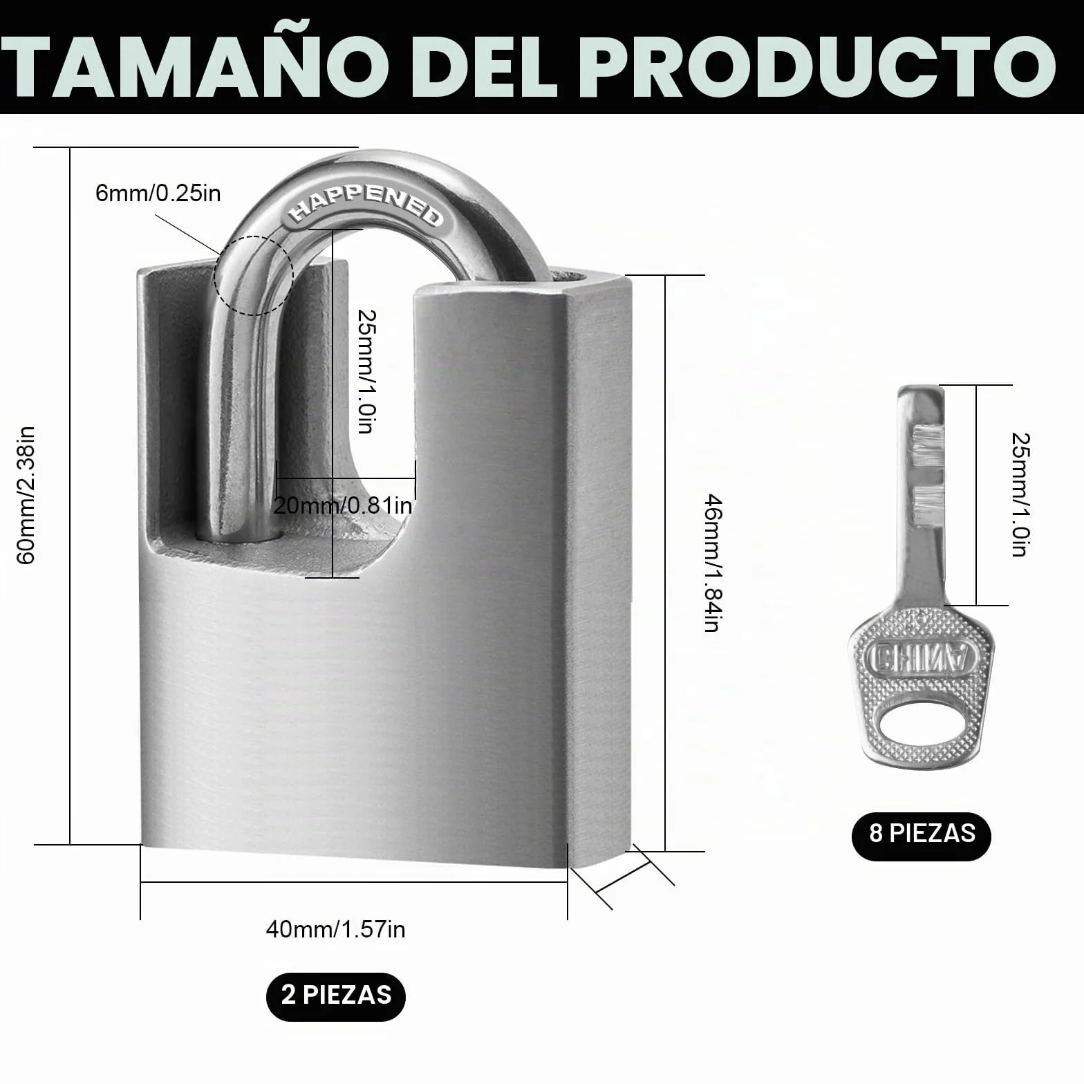 Candados Resistentes Impermeables 40 mm Alta Seguridad para Exteriores Contenedores Puertas