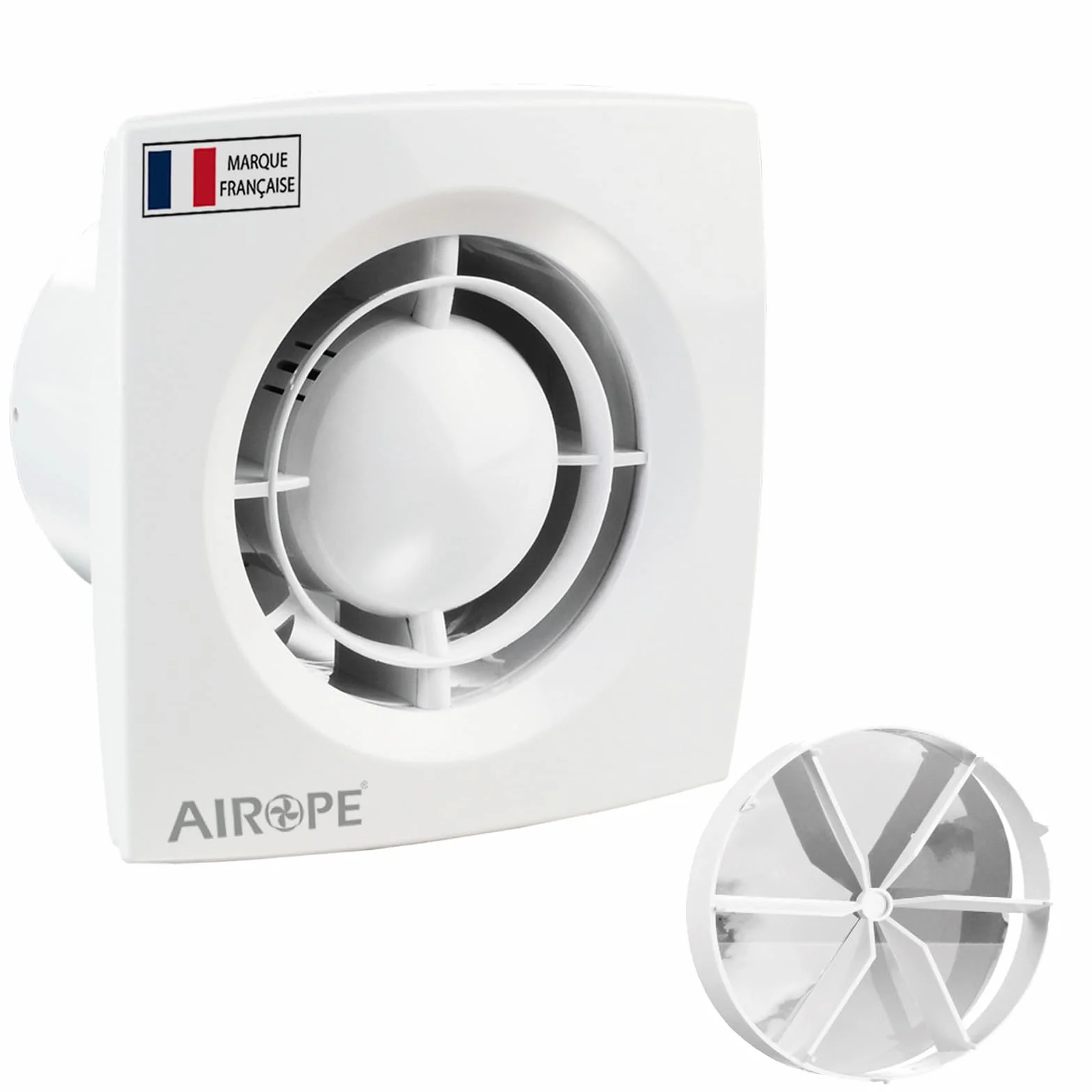 AC - 100 mm,Ventilador extractor de Baño aire, Silencioso con Válvula Anti Retorno,Ideal para Baño,Cocina,Inodoro,Bajo Consumo Energético,5 AÑOS de Garantía