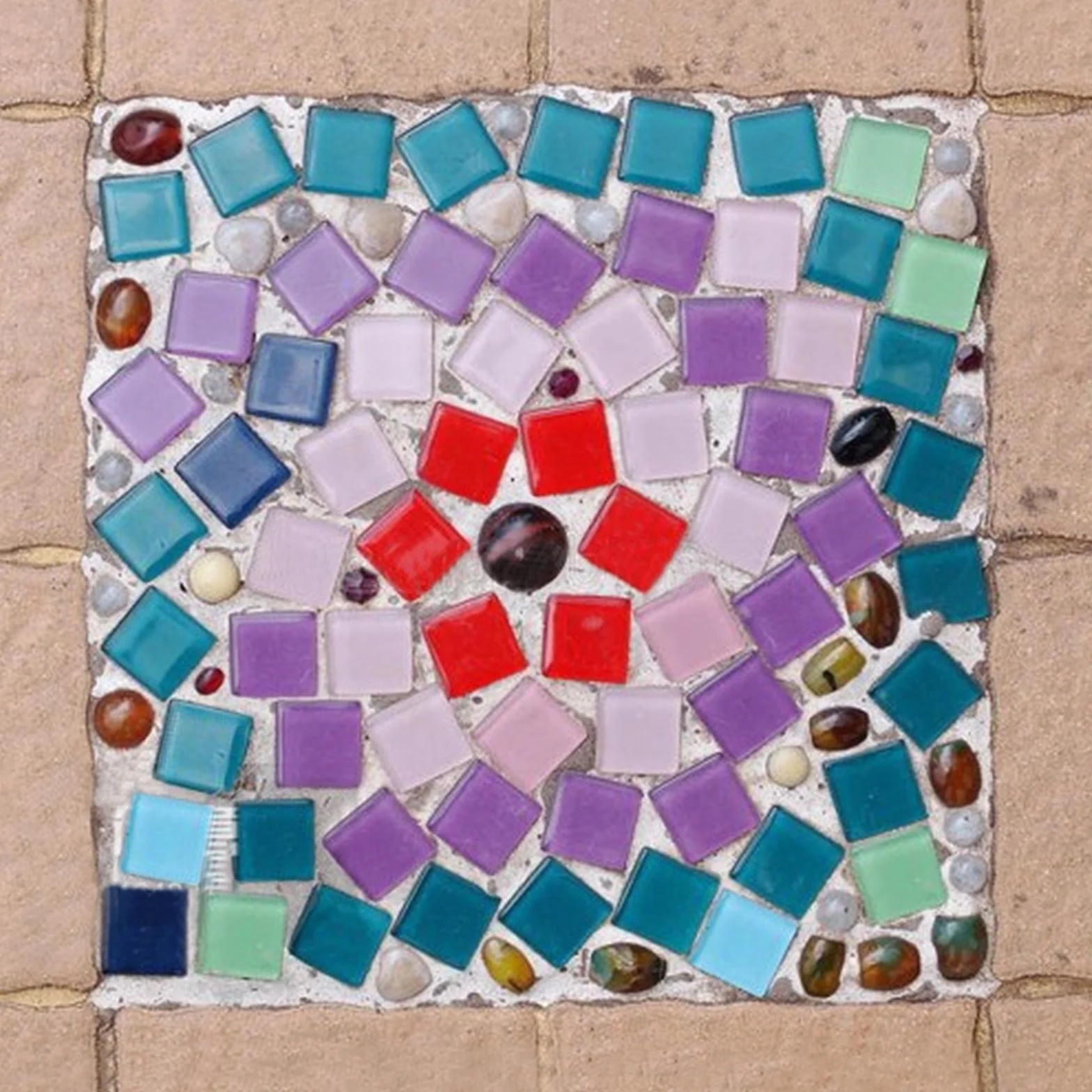 Malla de fibra de vidrio para azulejos, 10 piezas red de mosaico montada en la parte posterior