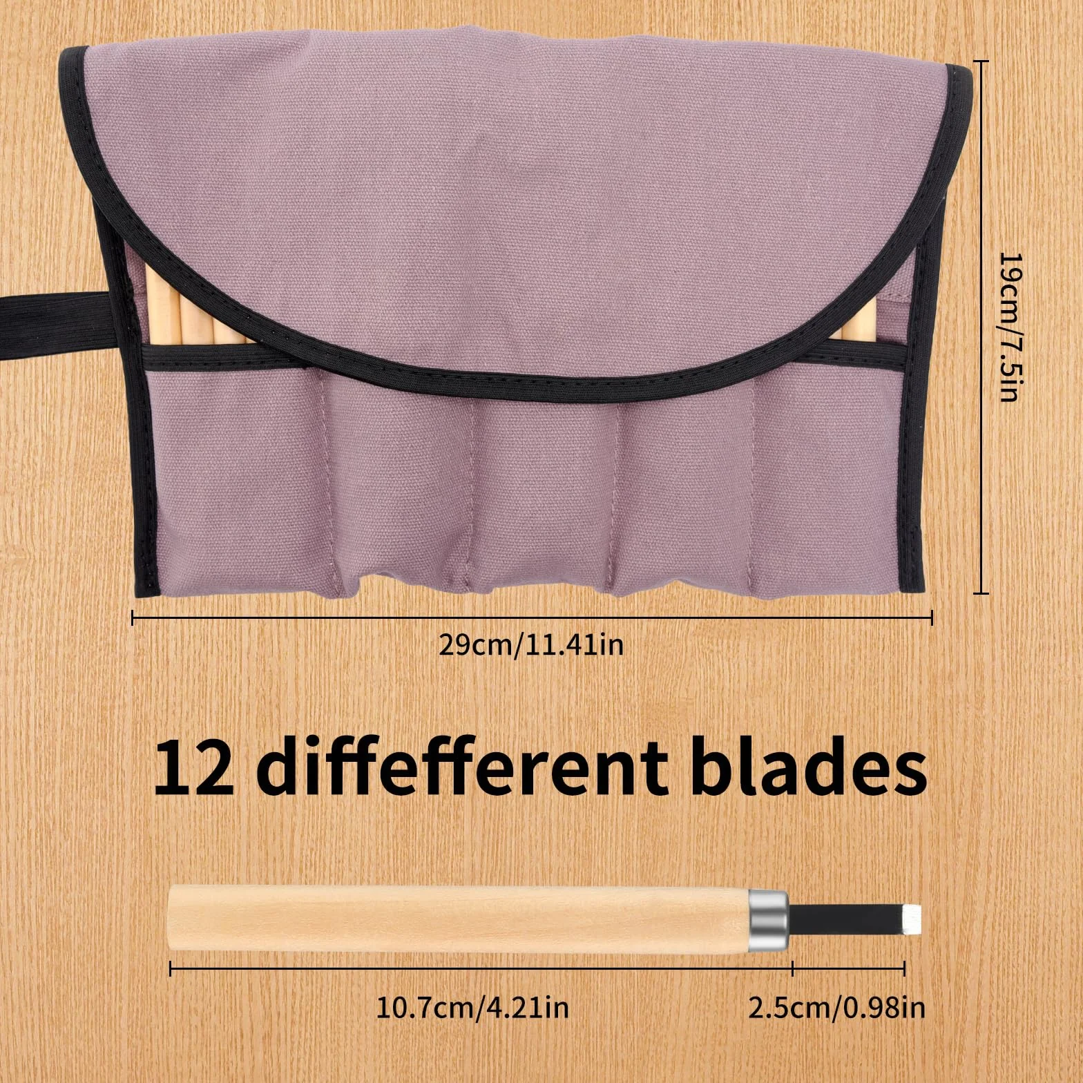 Kit Tallar Madera 24 Piezas Juego de Herramientas para Tallado con Guantes Resistentes a Cortes