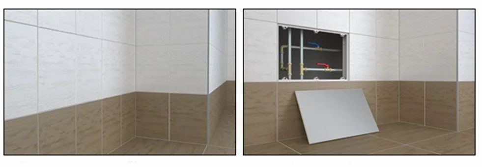 Puerta de revisión para puerta de inspección magnética para azulejos de la barra: 150 x 150 mm