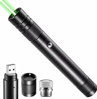 USB avanzada linterna de largo alcance, recargable de alta potencia con tapa de estrella extraíble versátil para observación astronómica